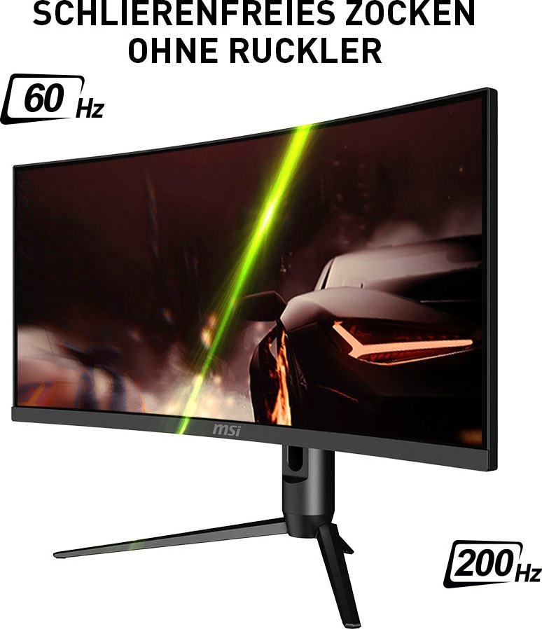 MSI Curved-Gaming-LED-Monitor »Optix MAG301CR2«, 76 cm/30 Zoll, 2560 x 1080 px, WFHD, 1 ms Reaktionszeit, 200 Hz, höhenverstellbar, 3 Jahre Herstellergarantie