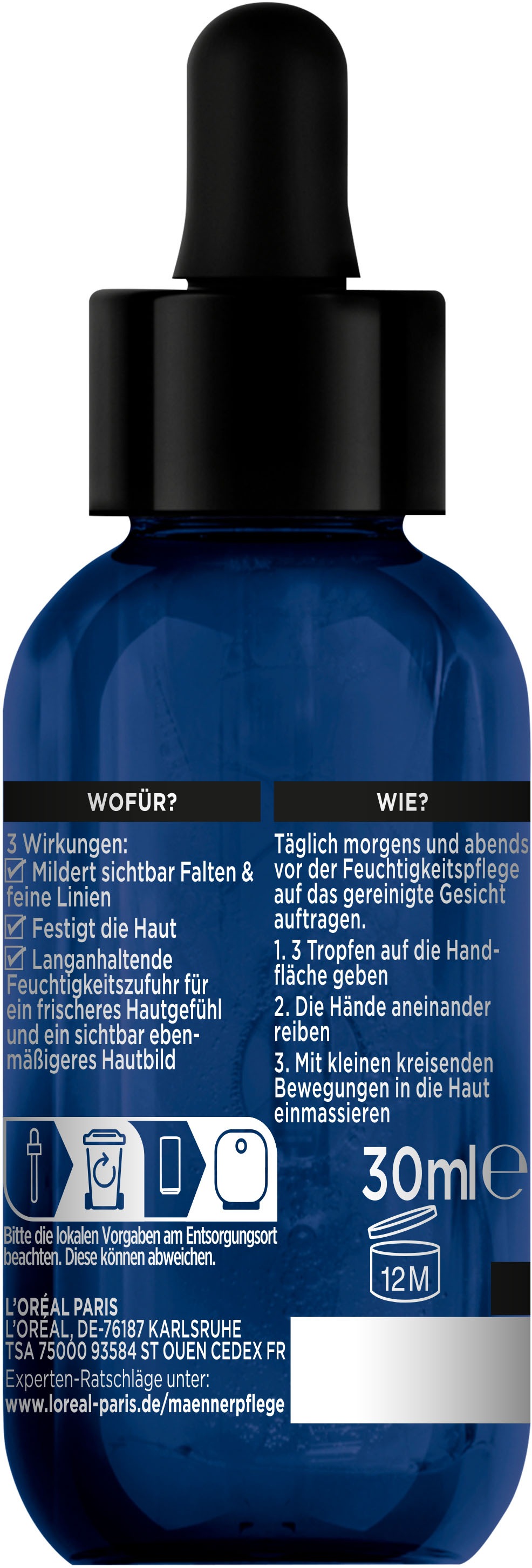 L'ORÉAL PARIS MEN EXPERT Gesichtsserum, mit Hyaluron