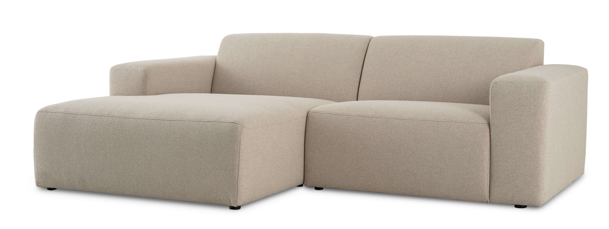 INOSIGN Ecksofa »Koa,228cm, L-Form, Modulsofa, Webstoff, Cord, Struktur«, Designsofa, weicher Lounge-Sitzkomfort, Welleunterfederung, bodentief