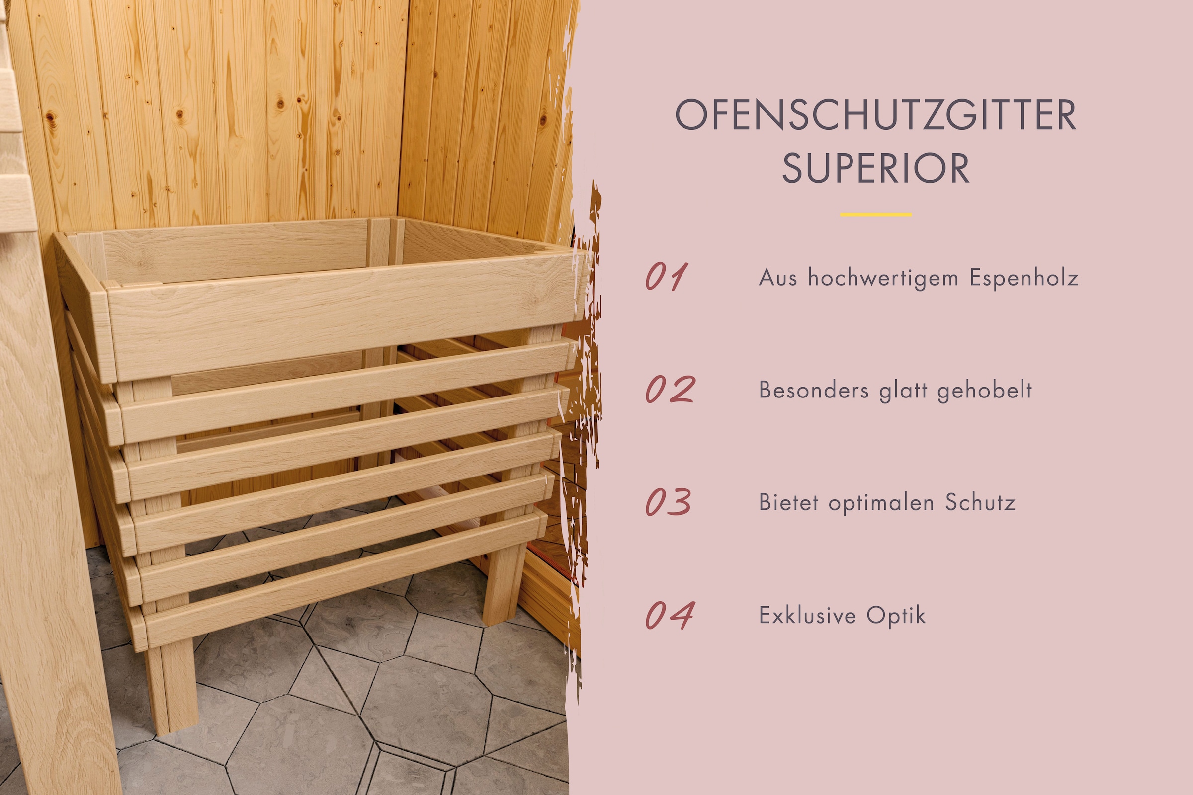 Karibu Sauna »Soraja« Set,  Ofen 9 kW Bio externe Strg easy