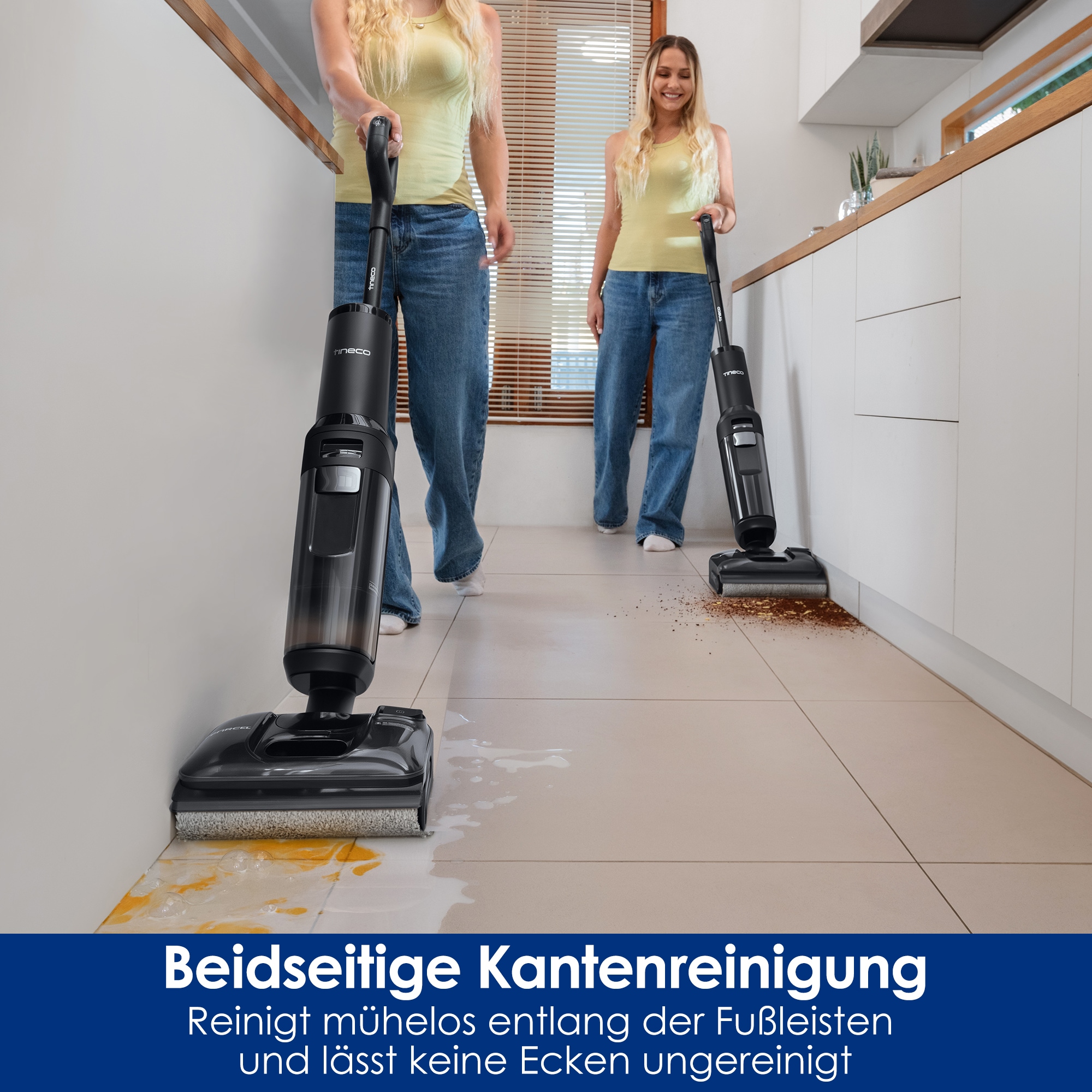 Tineco Nass-Trocken-Sauger »FLOOR ONE Switch S7 Stretch Premium, mit 85°Grad Heißluft-Trocknung,« für Tierhaare & Allergiker, Teppich & Hartboden