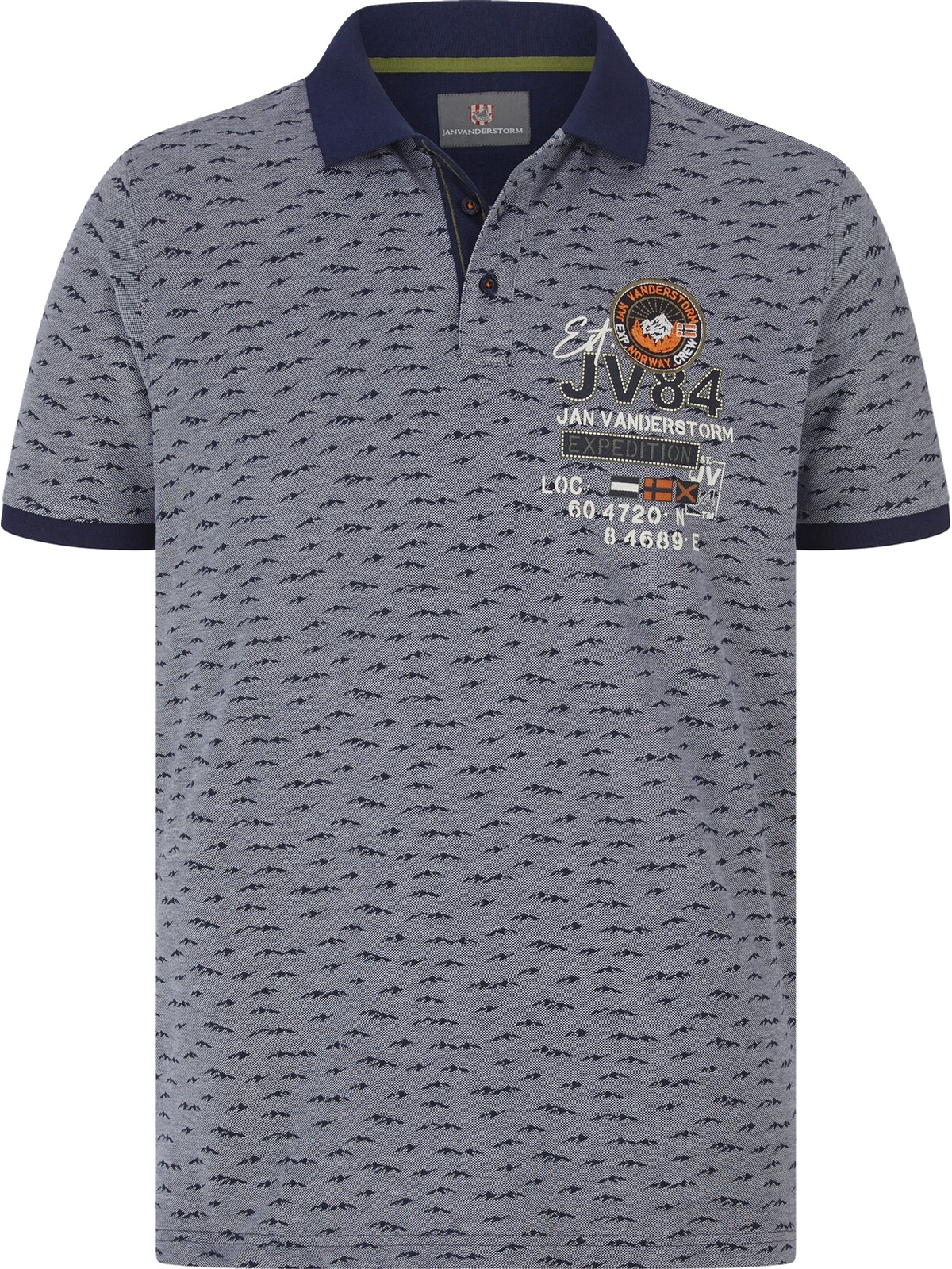 Jan Vanderstorm Poloshirt »Poloshirt HALVESEN«, (1 tlg.)