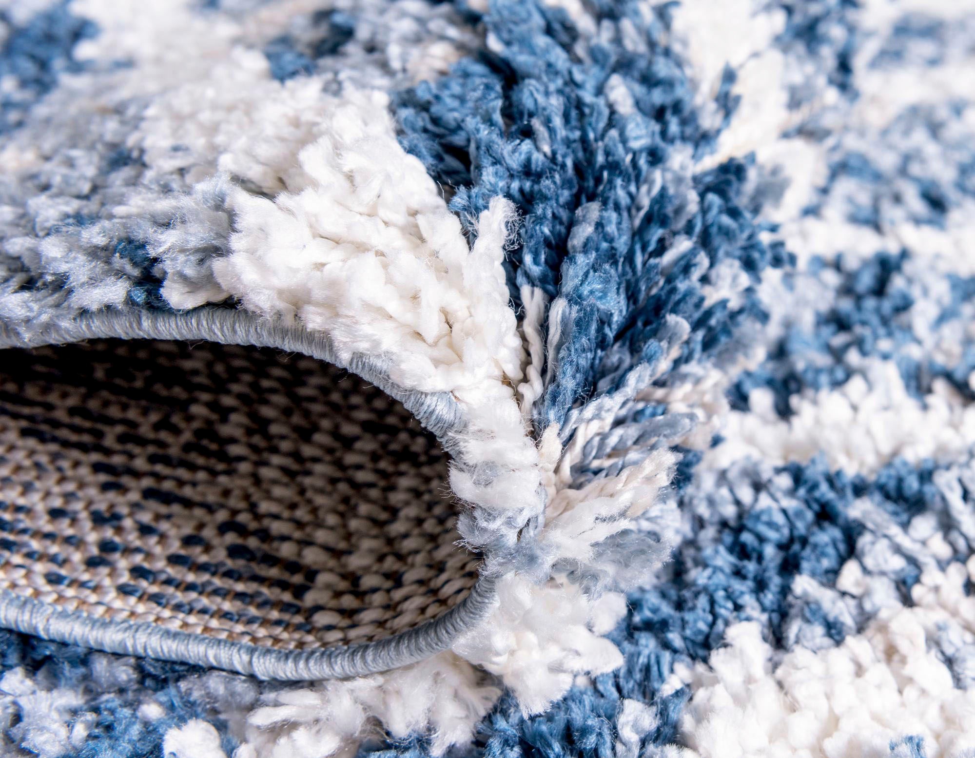 Myflair Möbel & Accessoires Hochflor-Teppich »Top Shag Lagerräumung«, rechteckig, 32 mm Höhe, gewebt, Rauten Design, melierte Optik, weich & kuschelig, mit Fransen
