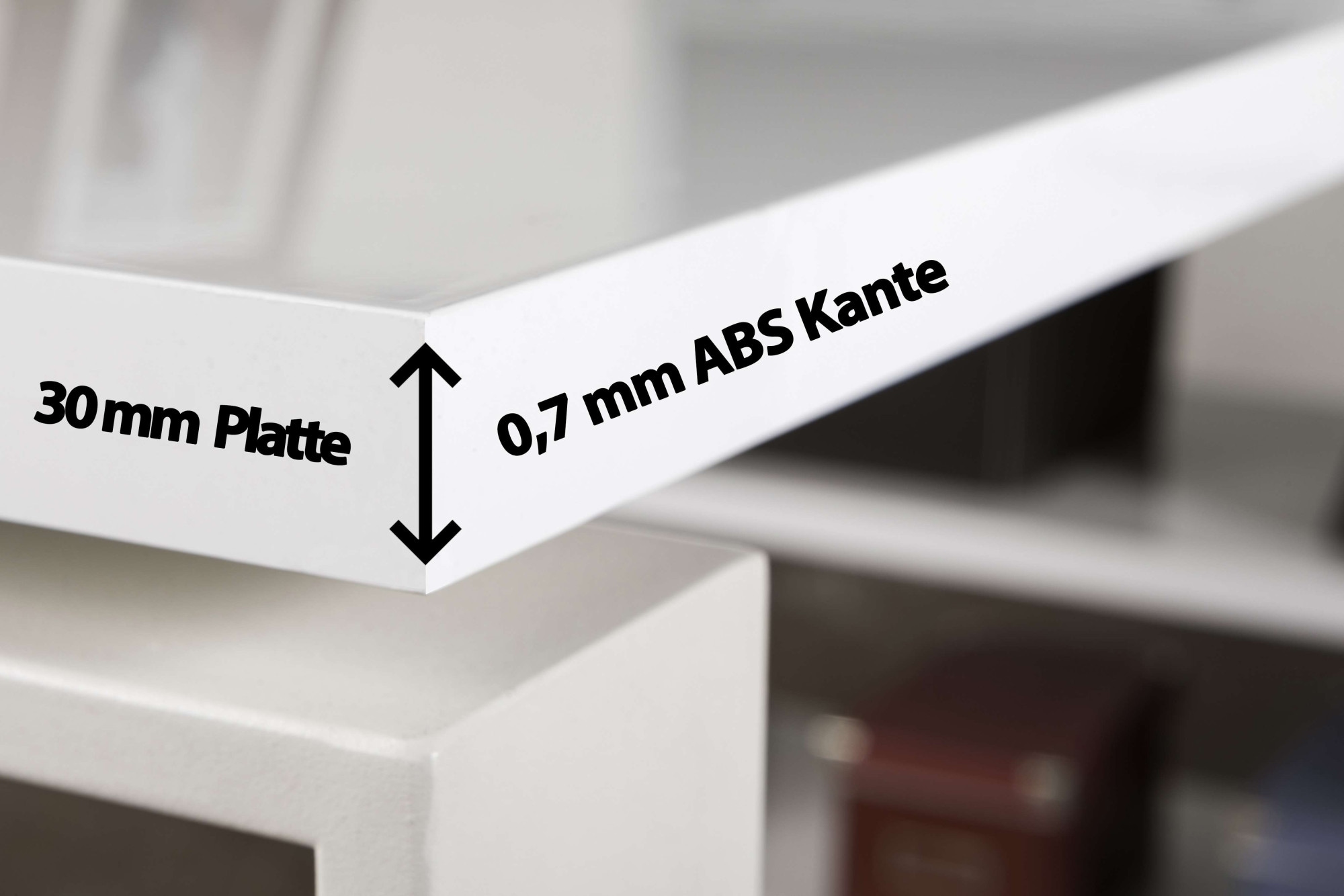 Composad Eckschreibtisch »Disegno«, mit 3 Schubladen und zwei offene Fächer