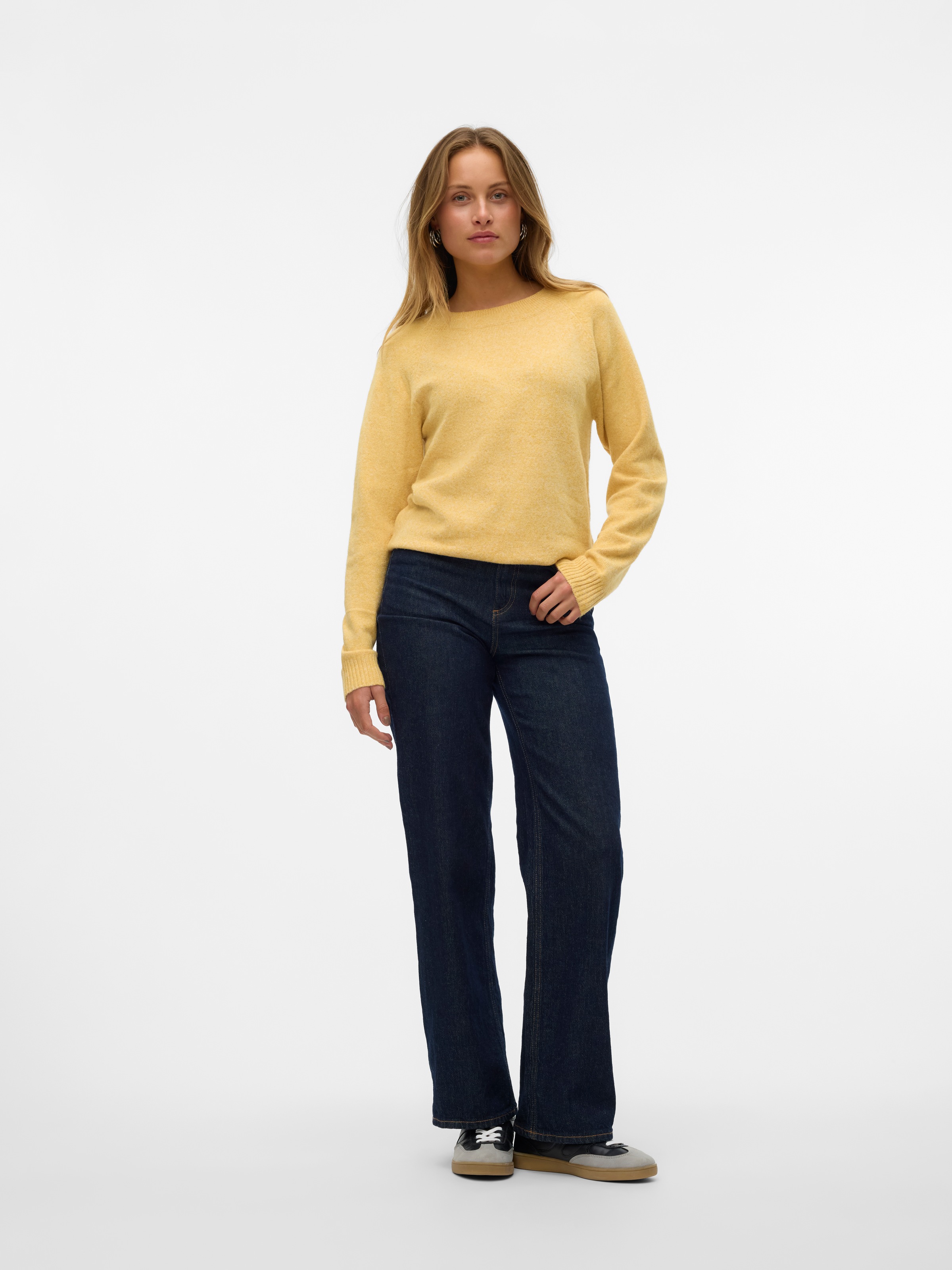 Vero Moda Rundhalspullover »VMDOFFY LS O-NECK BLOUSE GA NOOS«