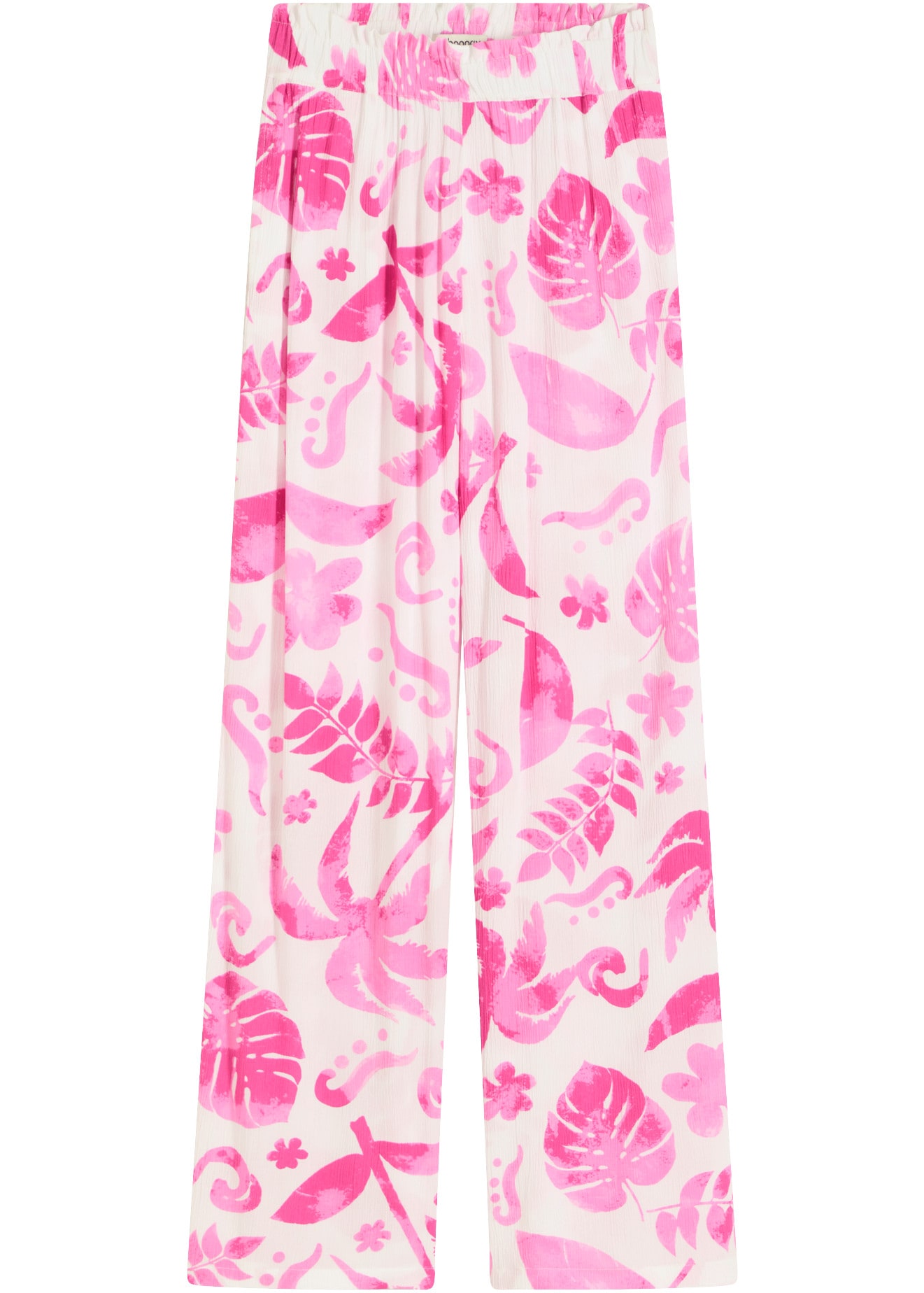 bonprix Stoffhose  aus Viskose, lockerer Loose Fit, strukturierte Oberfläche
