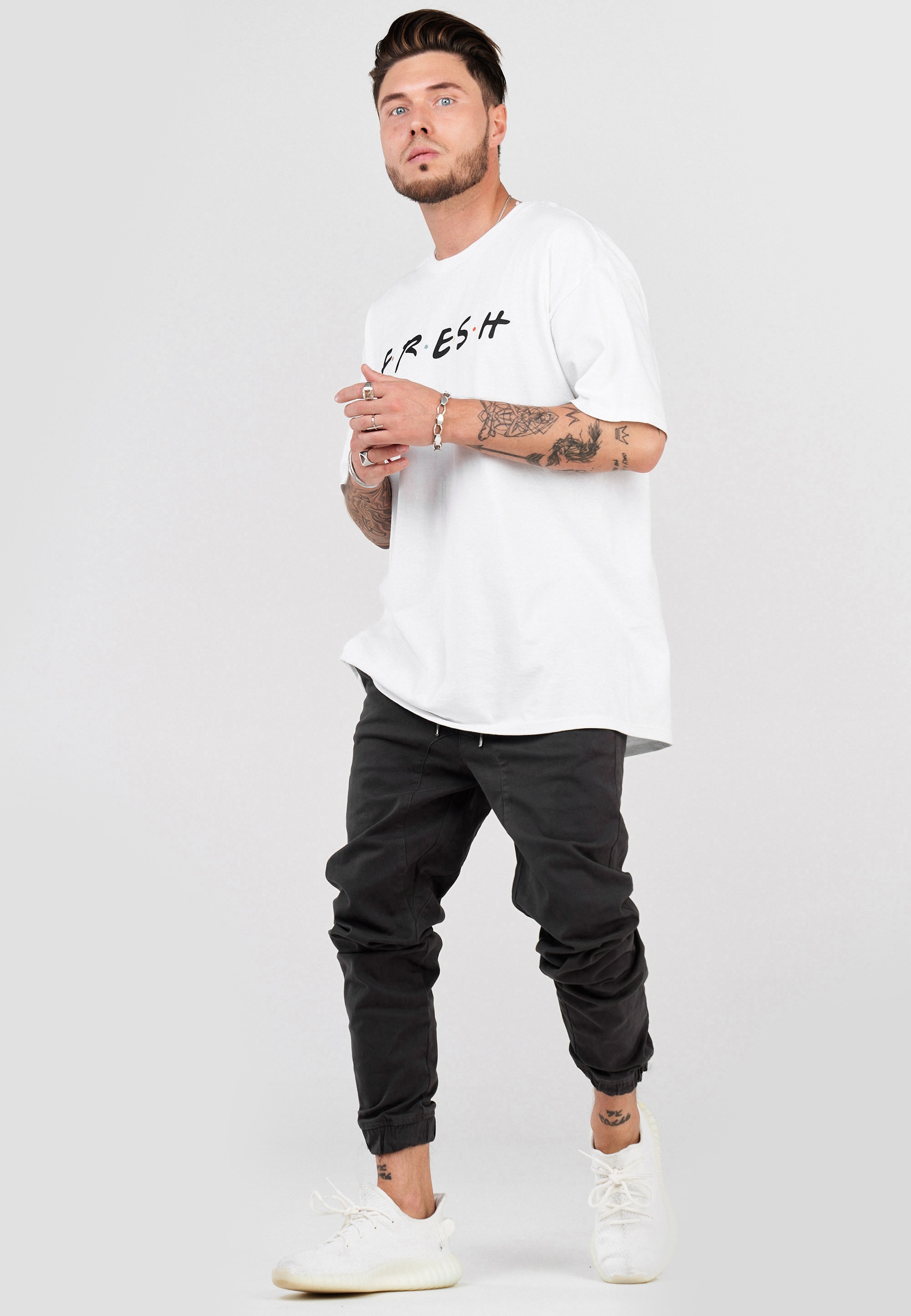 SOULSTAR Chinohose »Freizeithose Jogger-Hose mit elastischem Bund Stoffhose für Herren«  Herren Jeans Hose im Jogger-Stil Stoffhose