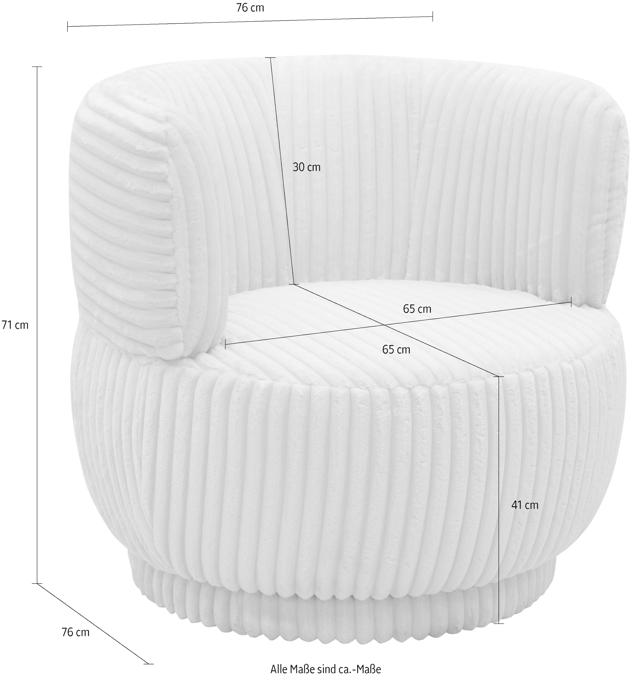 DOMO collection Sessel »700045, Sessel mit Drehfunktion«