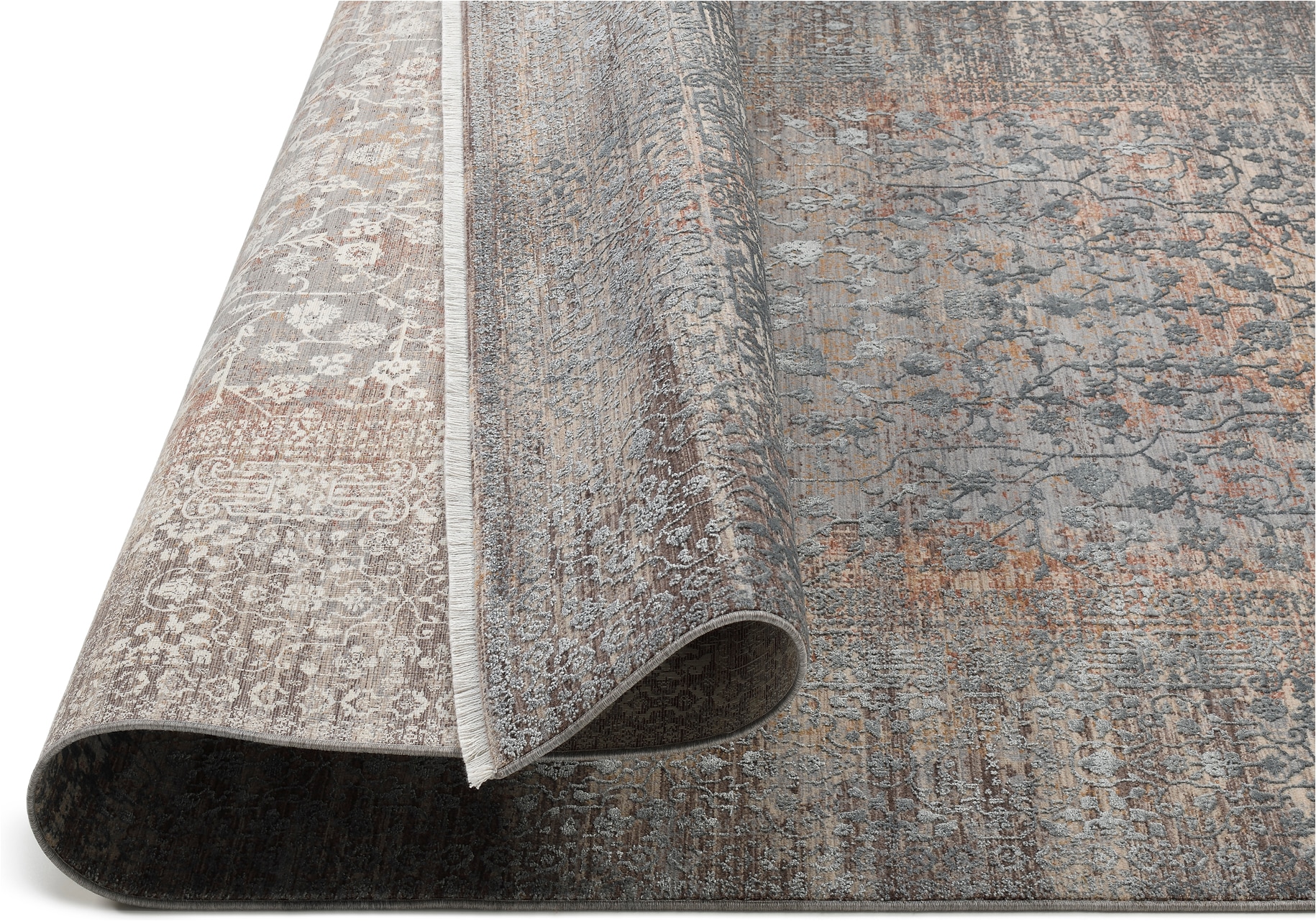 OCI DIE TEPPICHMARKE Teppich »FARBEN CAESAR« rechteckig 7 mm Höhe Klassisches Muster, eingefasst, in 3-D-Optik, mit Fransen