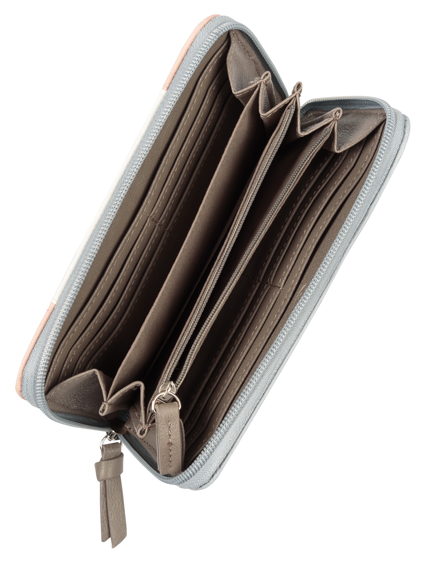 TOM TAILOR Geldbörse »Juna« aus soft genarbtem ledrigen Material mit glänzenden Metall-Accessoires