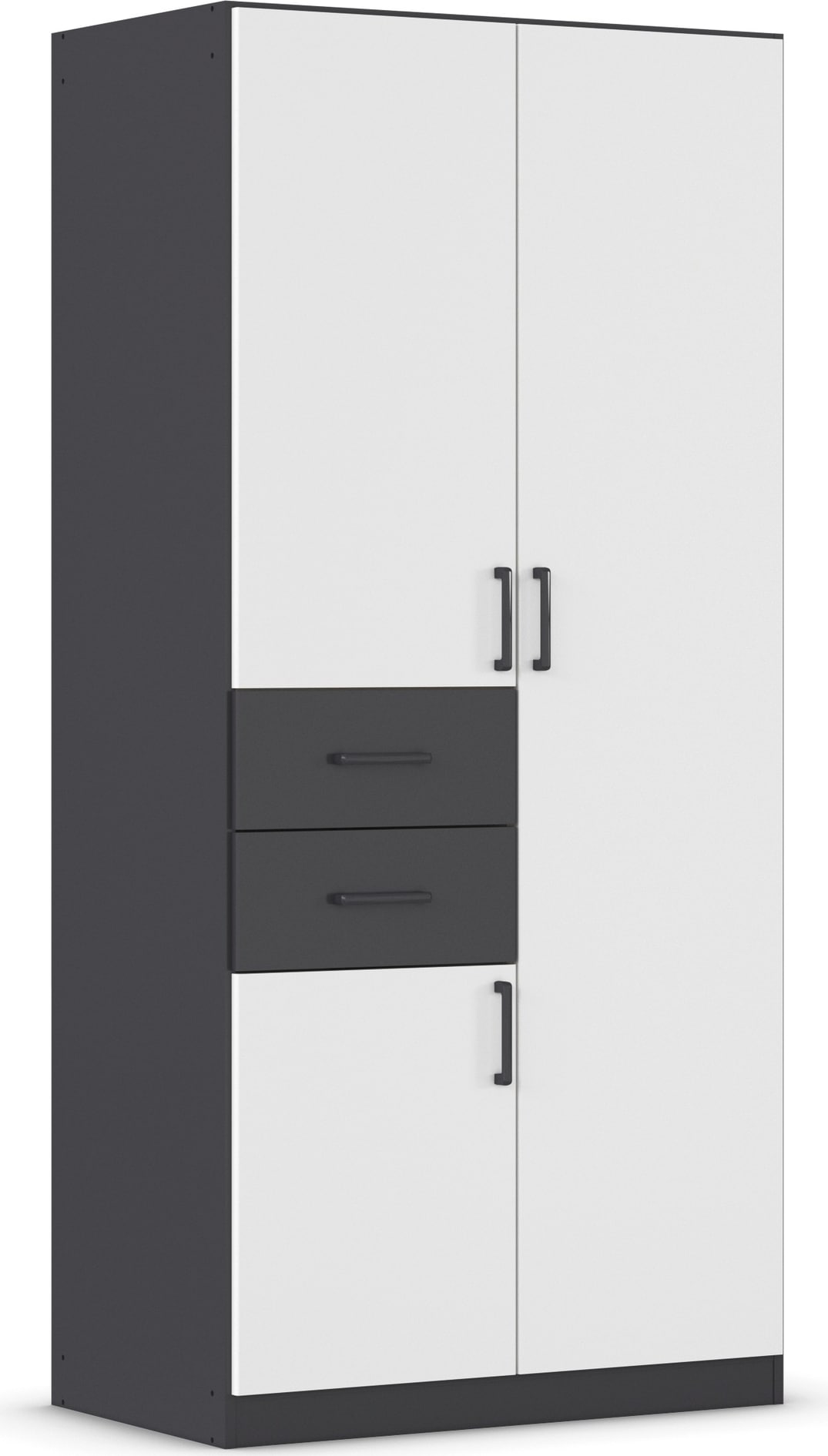 rauch Drehtürenschrank »Kleiderschrank Schrank Garderobe MAIKA mit Dekor-Front« 2 Schubladen, in verschiedenen Breiten, Höhen, Farben, MADE IN GERMANY