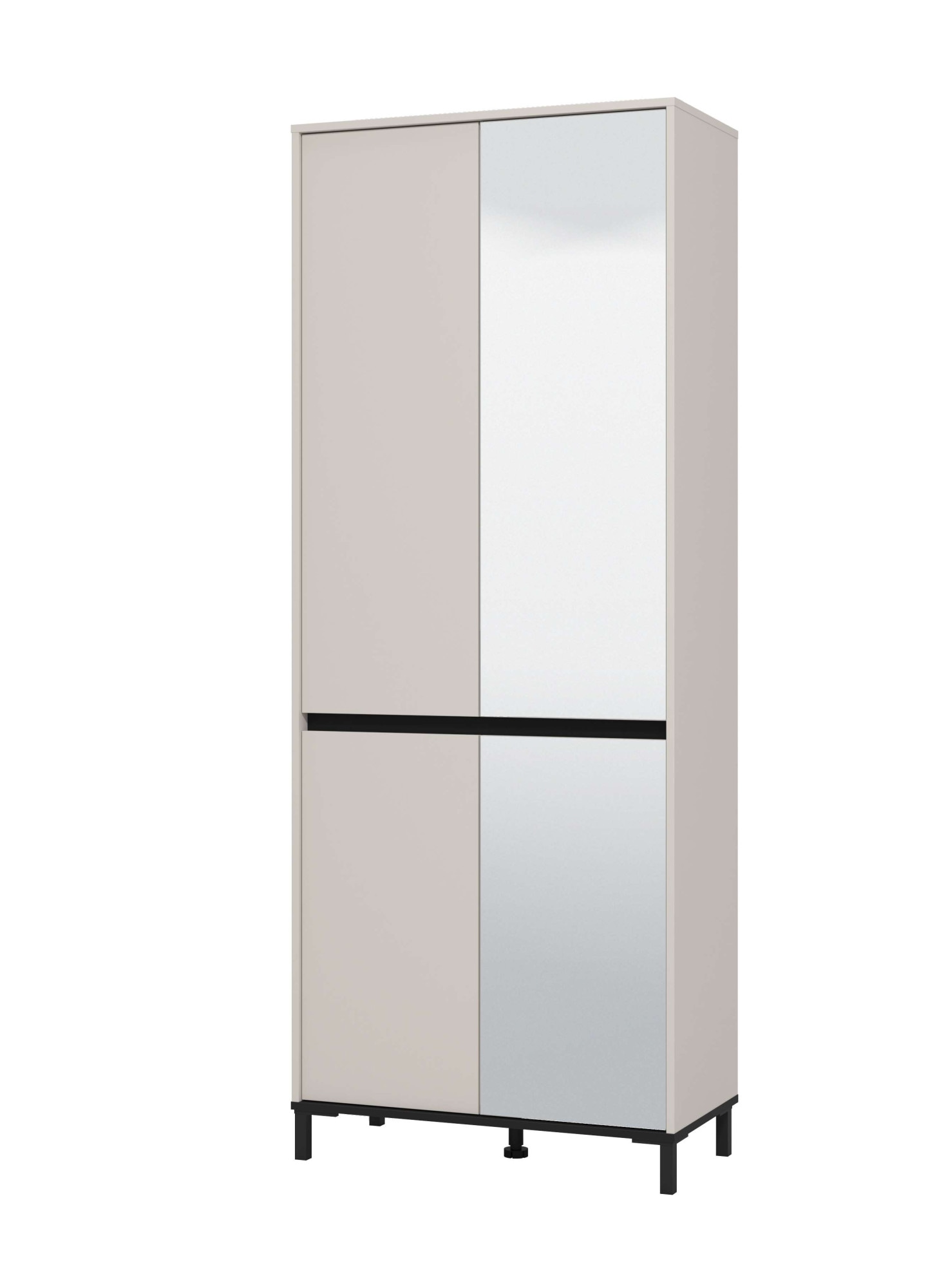 Home affaire Schuhschrank »Flannan, Schuhregal, Schuhkommode, Gesamthöhe 205,5 cm« mit Spiegeltür, acht Regale und eine Schublade, Gesamtbreite 80 cm