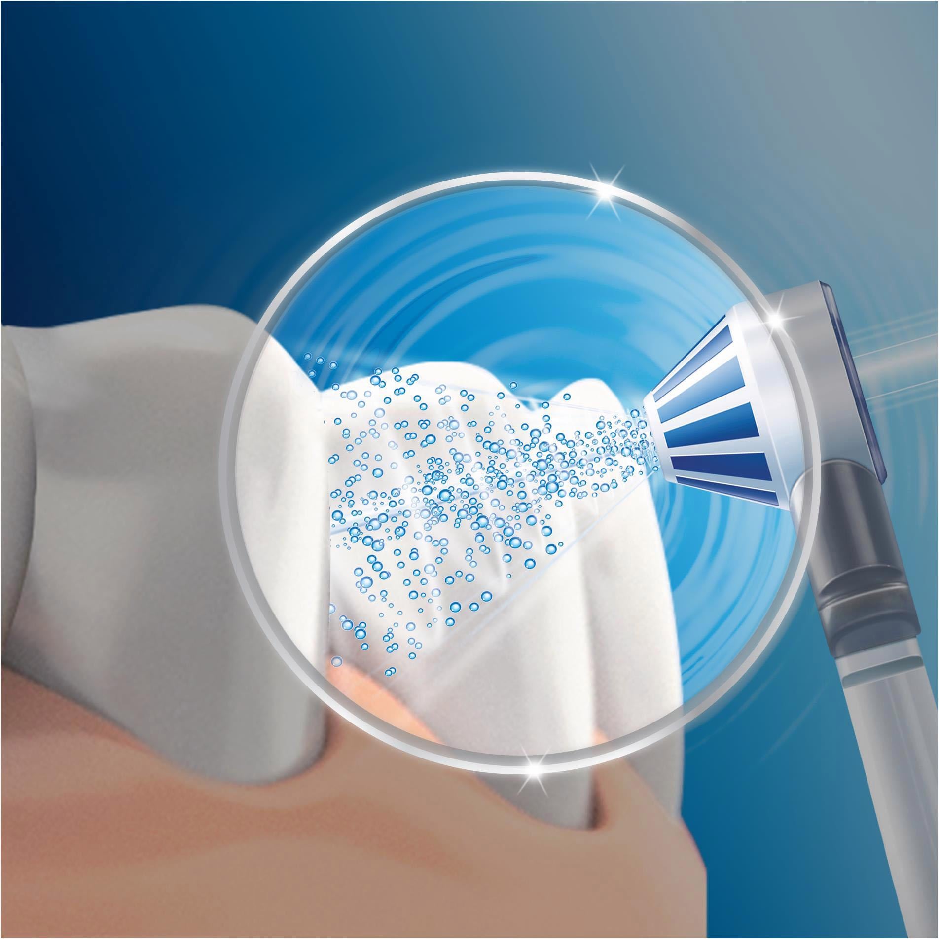 Oral-B Munddusche »OxyJet«, 4 St. Aufsätze, Mikro-Luftblasen-Technologie