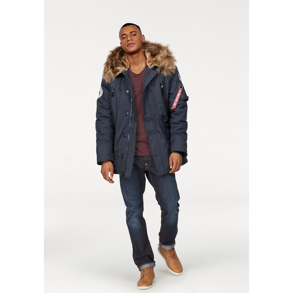 Alpha Industries Parka »POLAR JACKET«, mit Kapuze