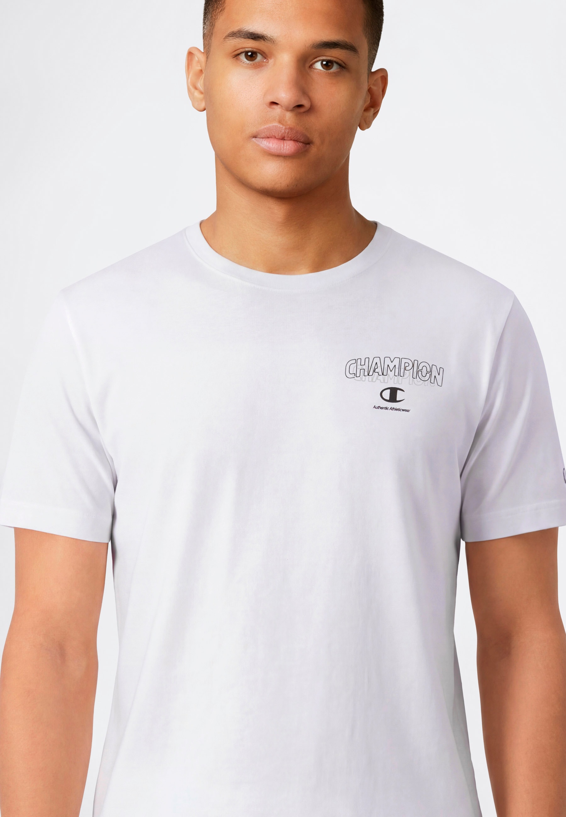 Champion T-Shirt »Graphic Tee« sportlicher Stil, Kurzarm, für sportliche Aktivitäten und Freizeit