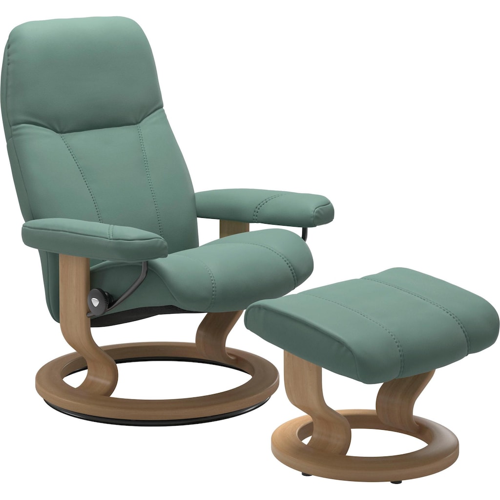 Stressless® Relaxsessel »Consul«, (Set, Relaxsessel mit Hocker)