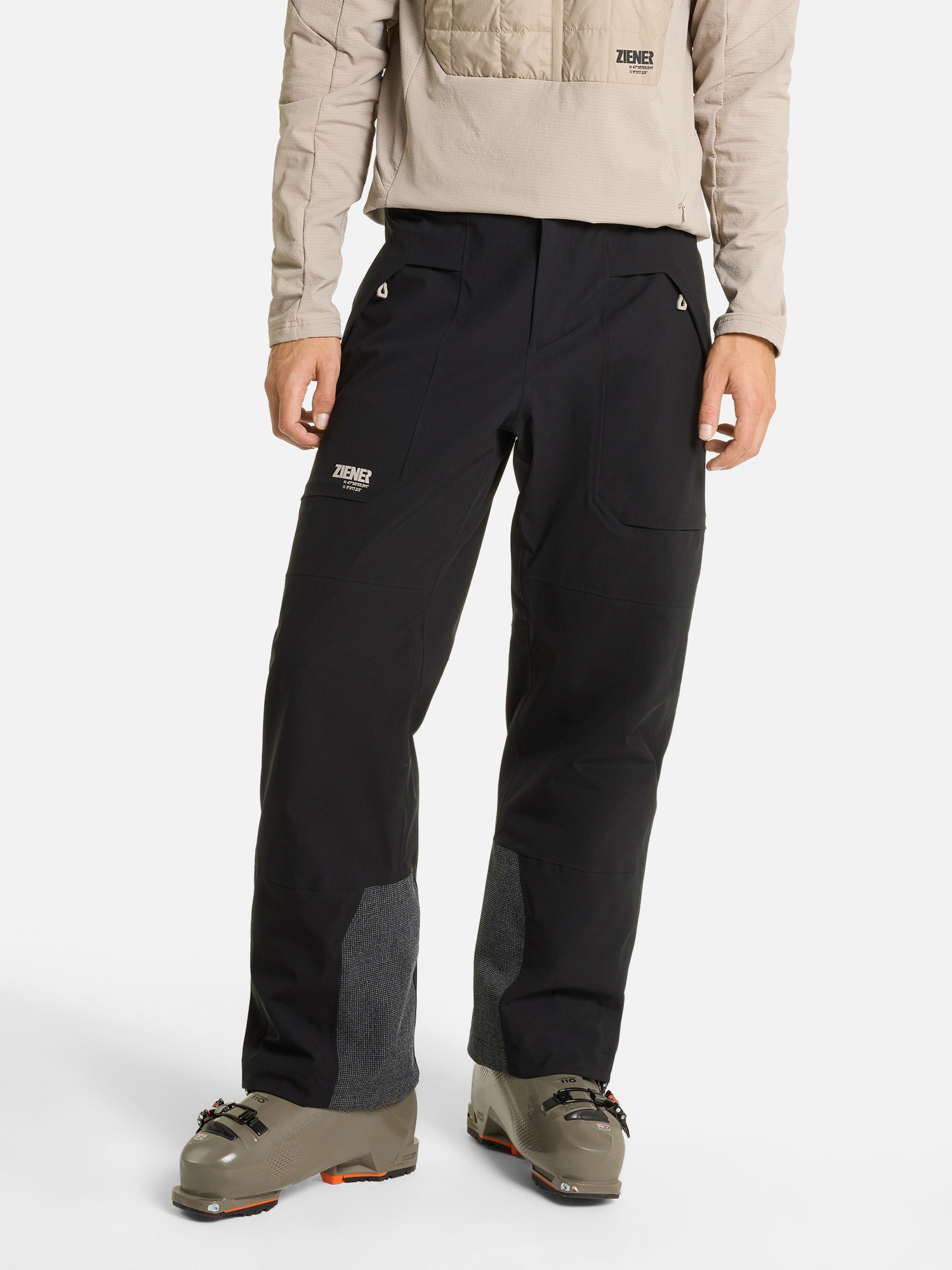 Ziener Skihose »RONTARO-Z AQUASHIELD® HERREN«  wasser- u. winddicht, atmungsaktiv, Innenfutter aus Wolle