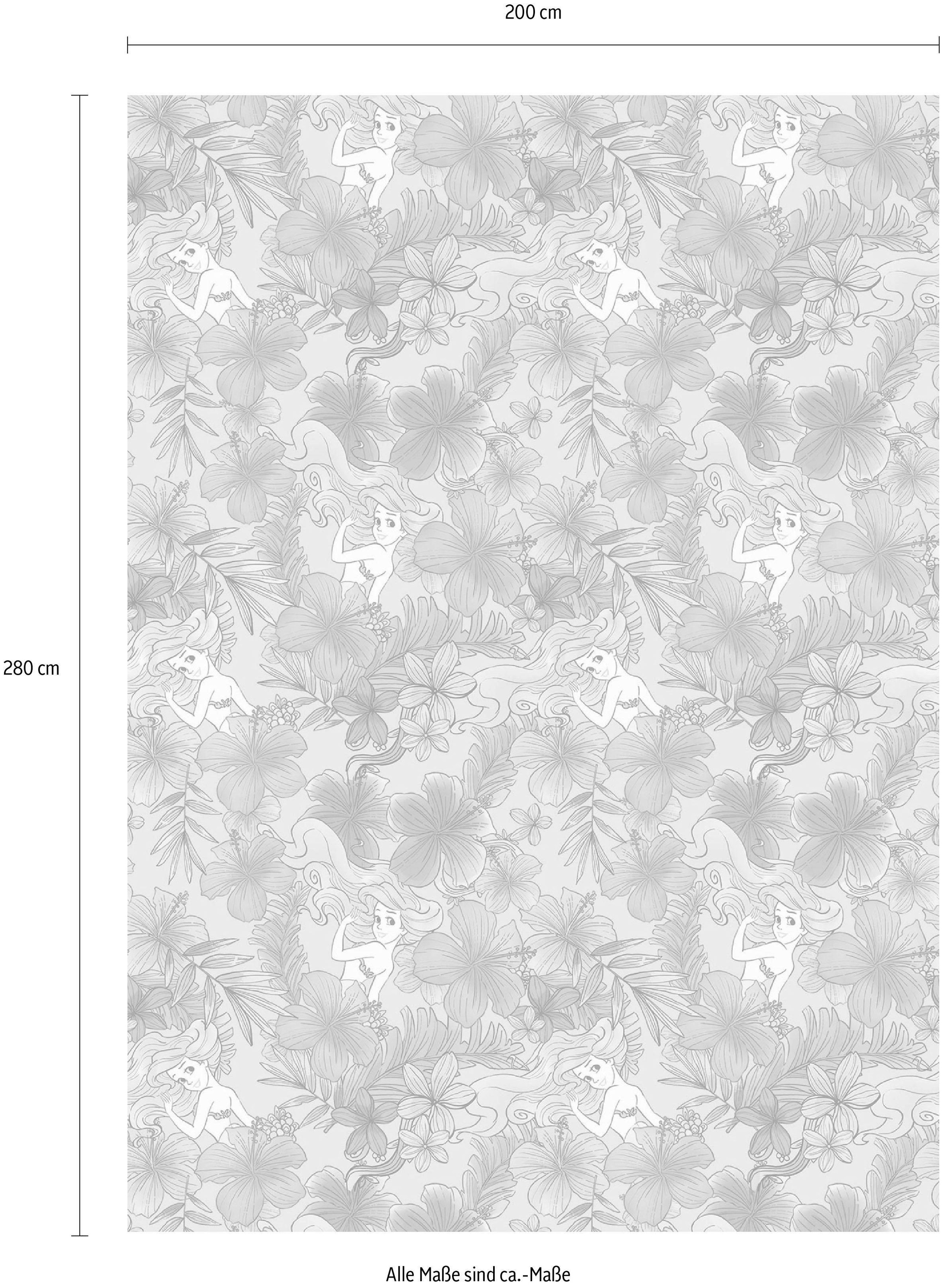 Komar Vliestapete »Digitaldruck Vlies -  Ariel Pink Flower - Größe 200 x 280 cm« bedruckt glatt Kinderzimmer