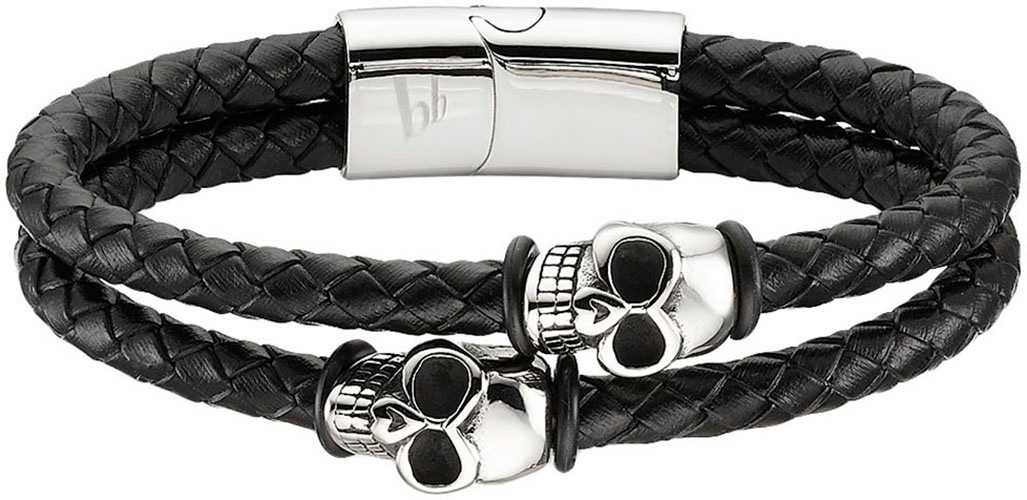 Lederarmband »Schmuck Geschenk Armband Totenkopf, B4089B/20/00/21,5«