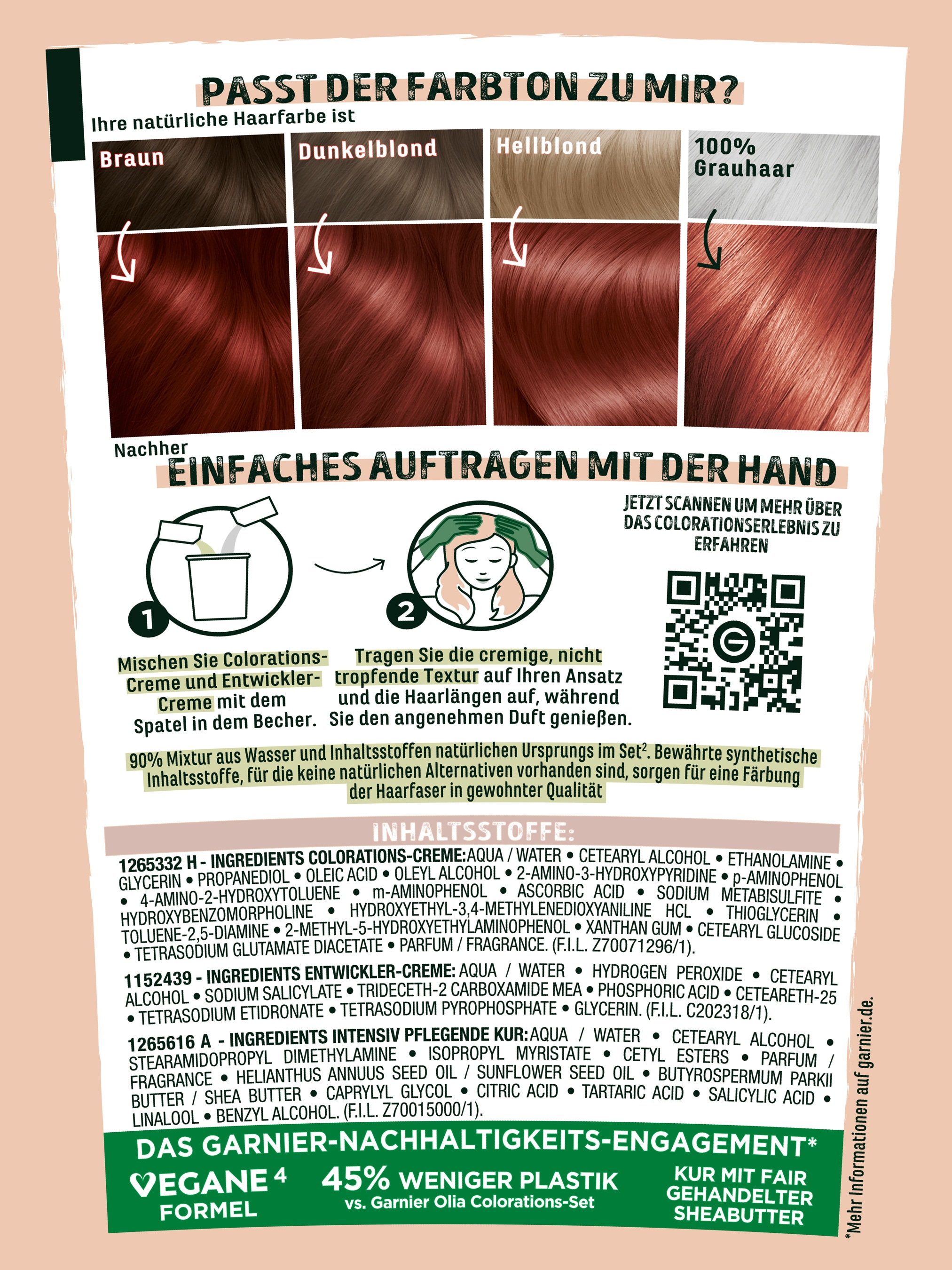 GARNIER Haarfarbe »GARNIER GOOD« langanhaltendes, natürlich aussehendes Farbergebnis