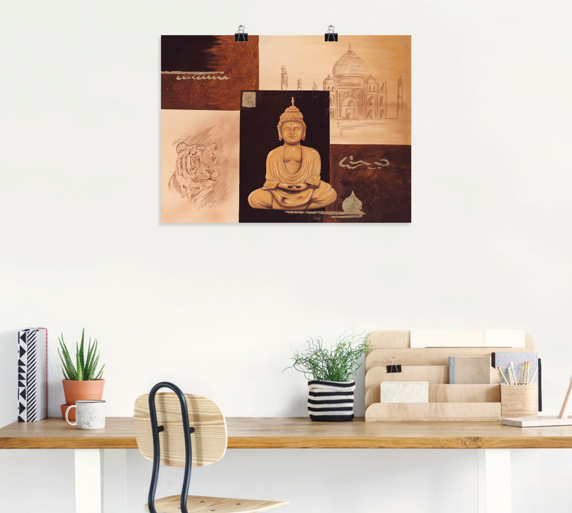 Artland Wandbild »Indisches Gefühl II«, Religion, (1 St.), als Poster, Wandaufkleber in verschied. Größen