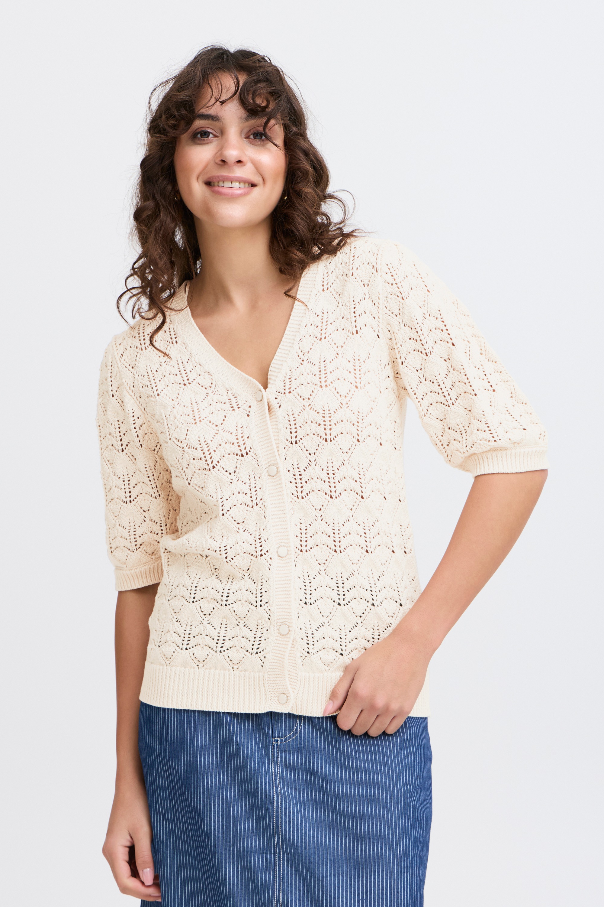 fransa Strickjacke »Strickjacke FRKATELEEN«