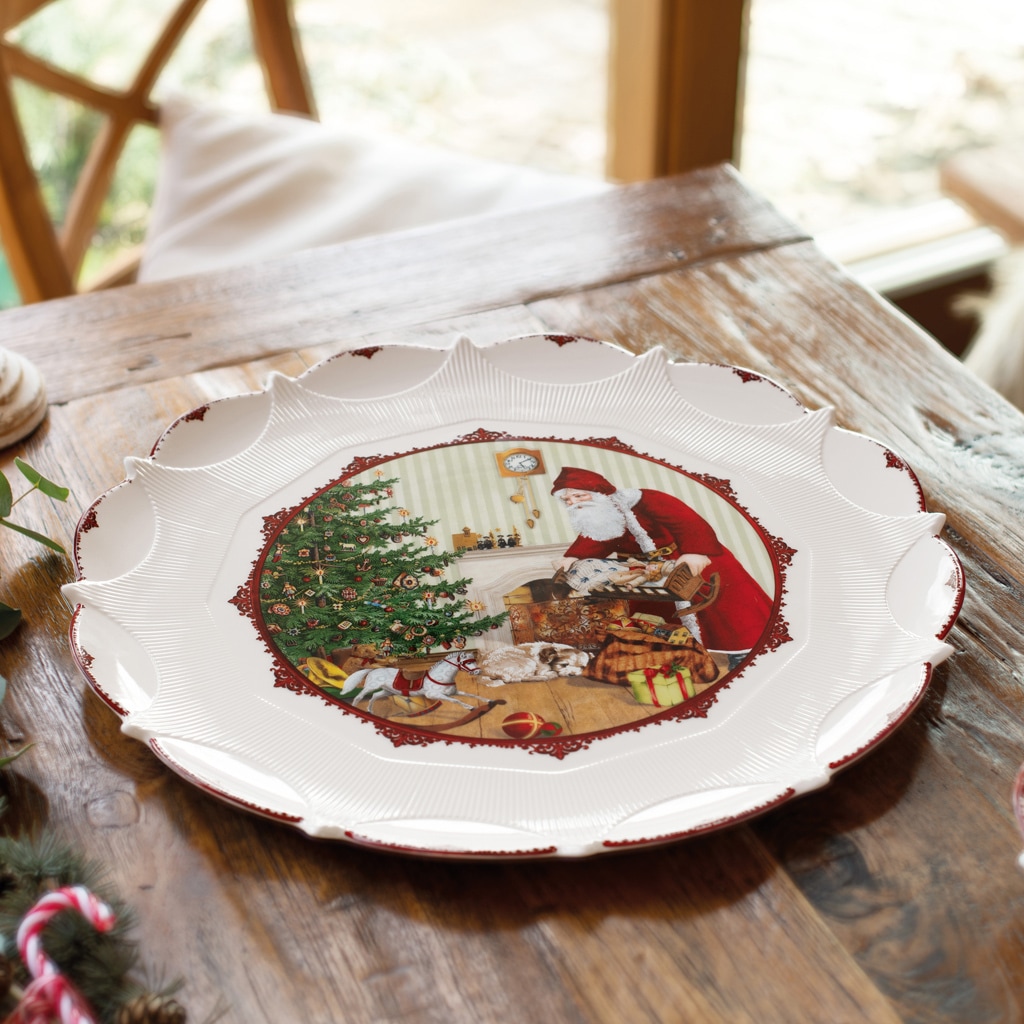 Villeroy & Boch Servierplatte »Gebäckteller "Santa bringt Geschenke" Toy's Fantasy ø 42,8 cm bunt«