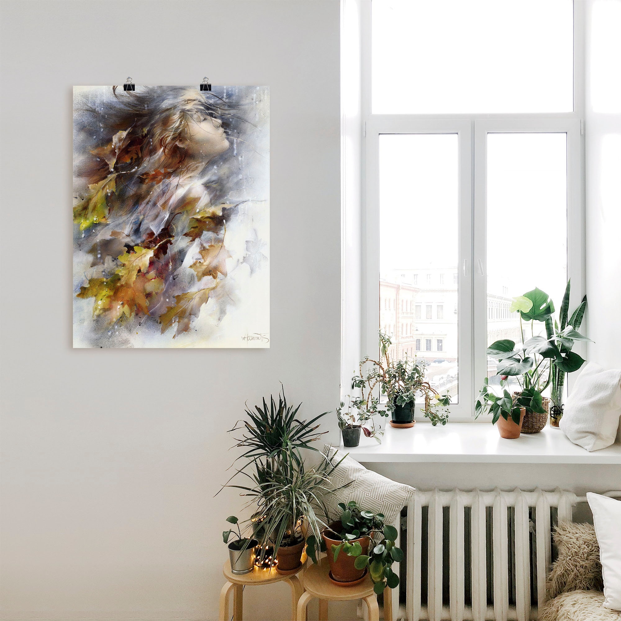 Artland Wandbild »Herbst« Frau 1 Stk. tlg. als Leinwandbild, Poster in verschied. Größen