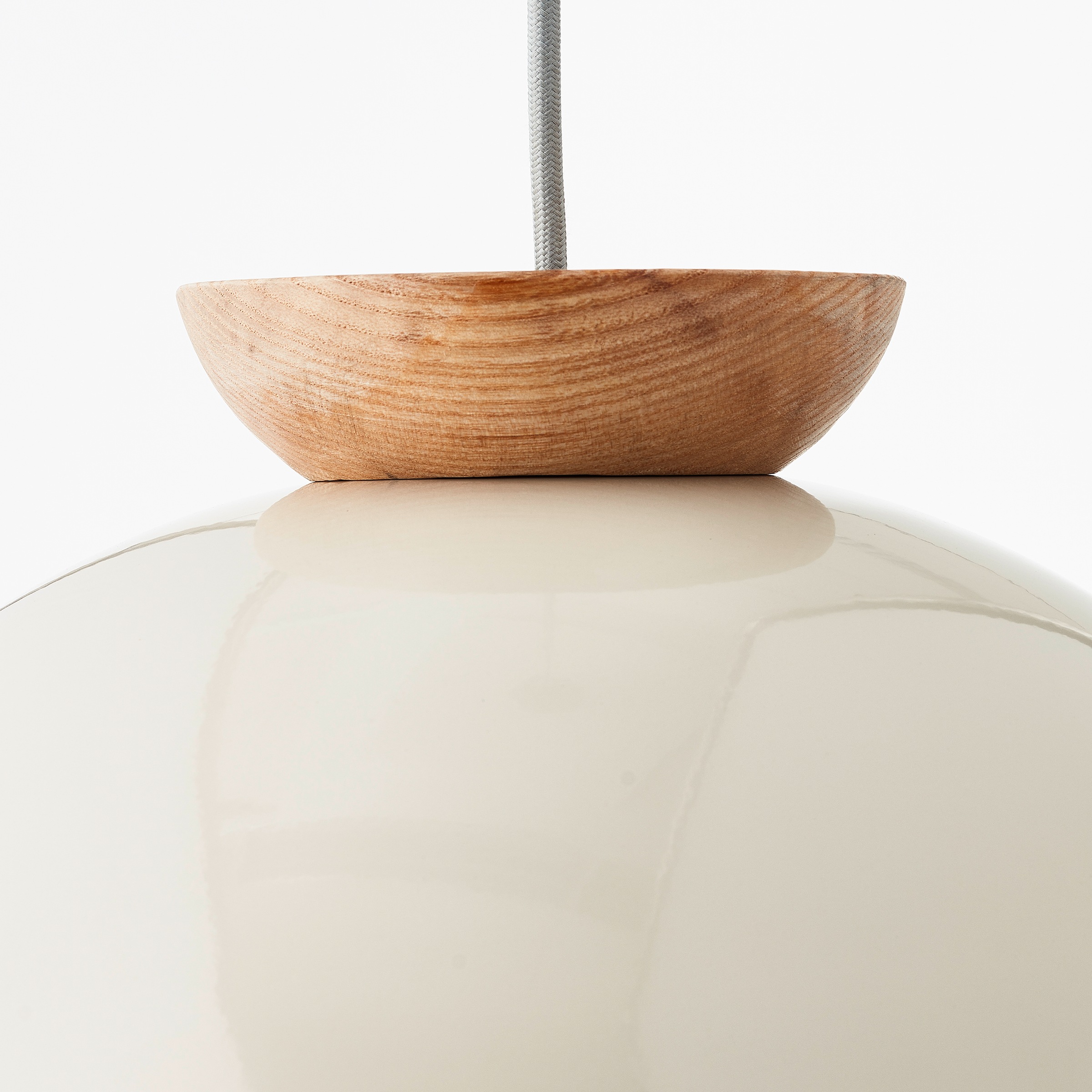 Brilliant Pendelleuchte »Nalam«, 1 flammig, Leuchtmittel E27 | ohne Leuchtmittel, 174,5 x 35 cm, 1 x E27, kürzbar, Metall/Holz, grau