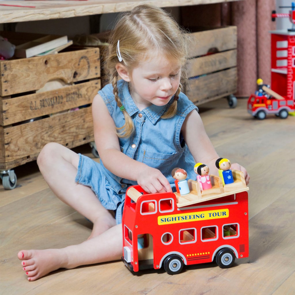 New Classic Toys® Spielzeug-Bus »Holzspielzeug, Little Driver - Sightseeing-Bus«