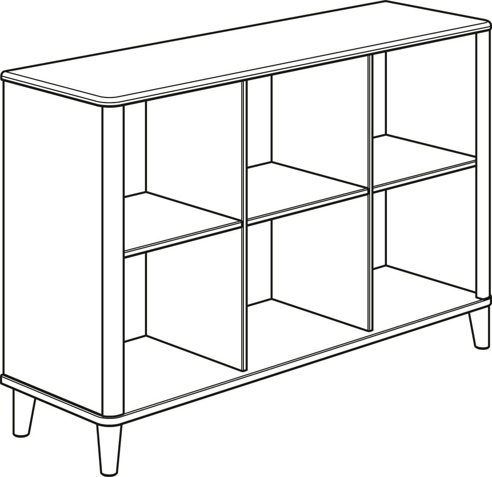 Steiff by PAIDI Kinderregal »Sideboard "Lotte & Fynn"«, Standregal