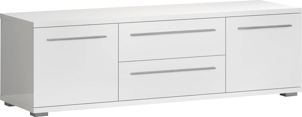 Places of Style Lowboard »Piano TV-Kommode Breiten 165 und 180 cm Soft-Close-Funktion«, Hochglanz UV-lackiert, Br 180 cm mit versch. Tür- und Schubkastenmaße