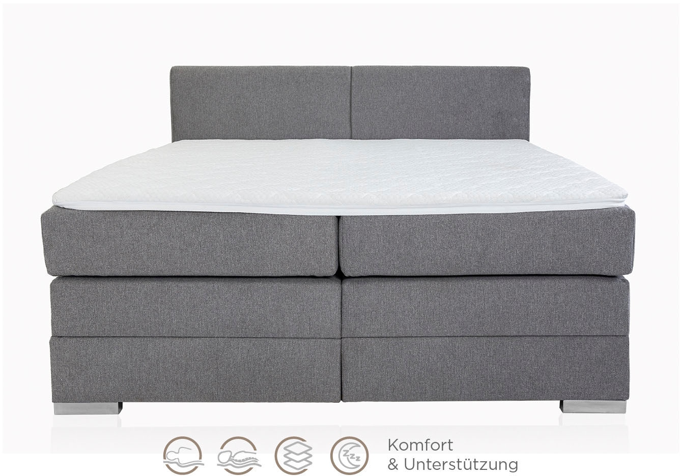 Home affaire Boxspringbett »Juliste inkl. Bettkasten und PUR-Schaum-Topper« erhältlich in den Breite 160, 180 & 200cm