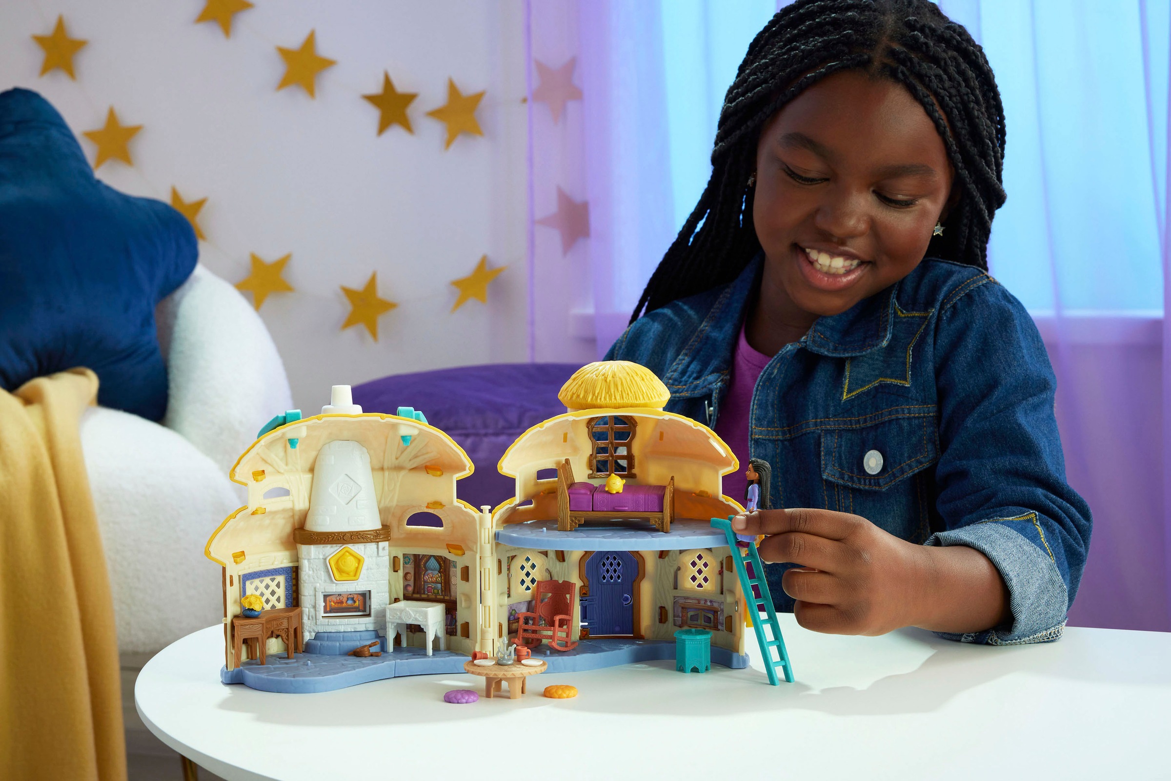 Mattel® Spielwelt »Disney Wish, Asha von Rosas Cottage«, inklusive Minipuppe