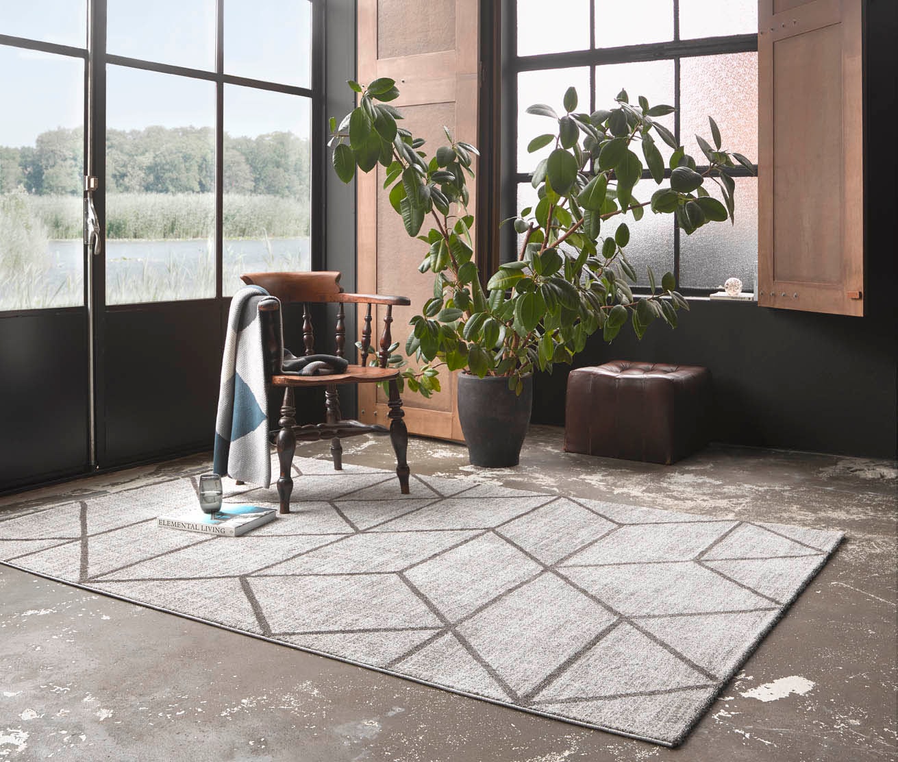 Wecon home Teppich »Bossa Lounge« rechteckig 10 mm Höhe 3D-Design, Kurzflor, Wohnzimmer