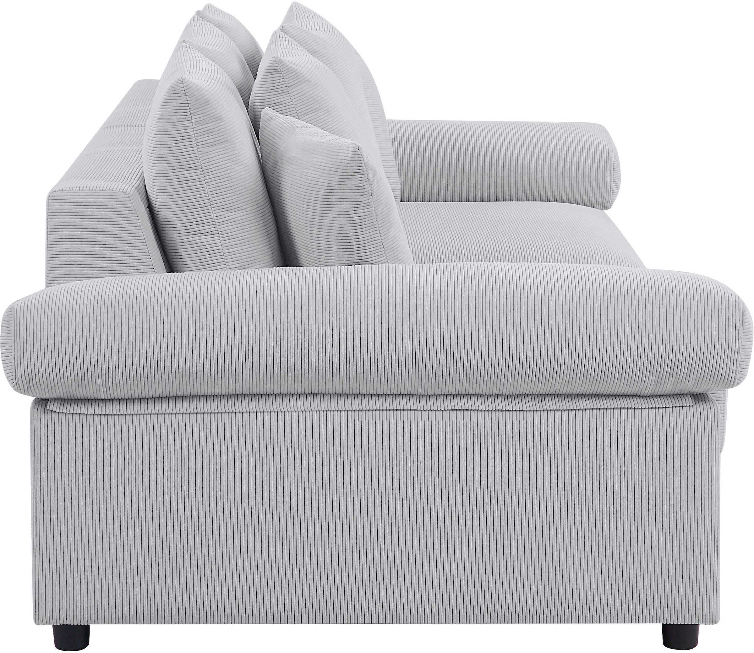ATLANTIC home collection Big-Sofa »Bjoern«, Cord-Bezug, bestellen XXL-Sitzfläche, mit frei Raten auf Raum stellbar mit im Federkern