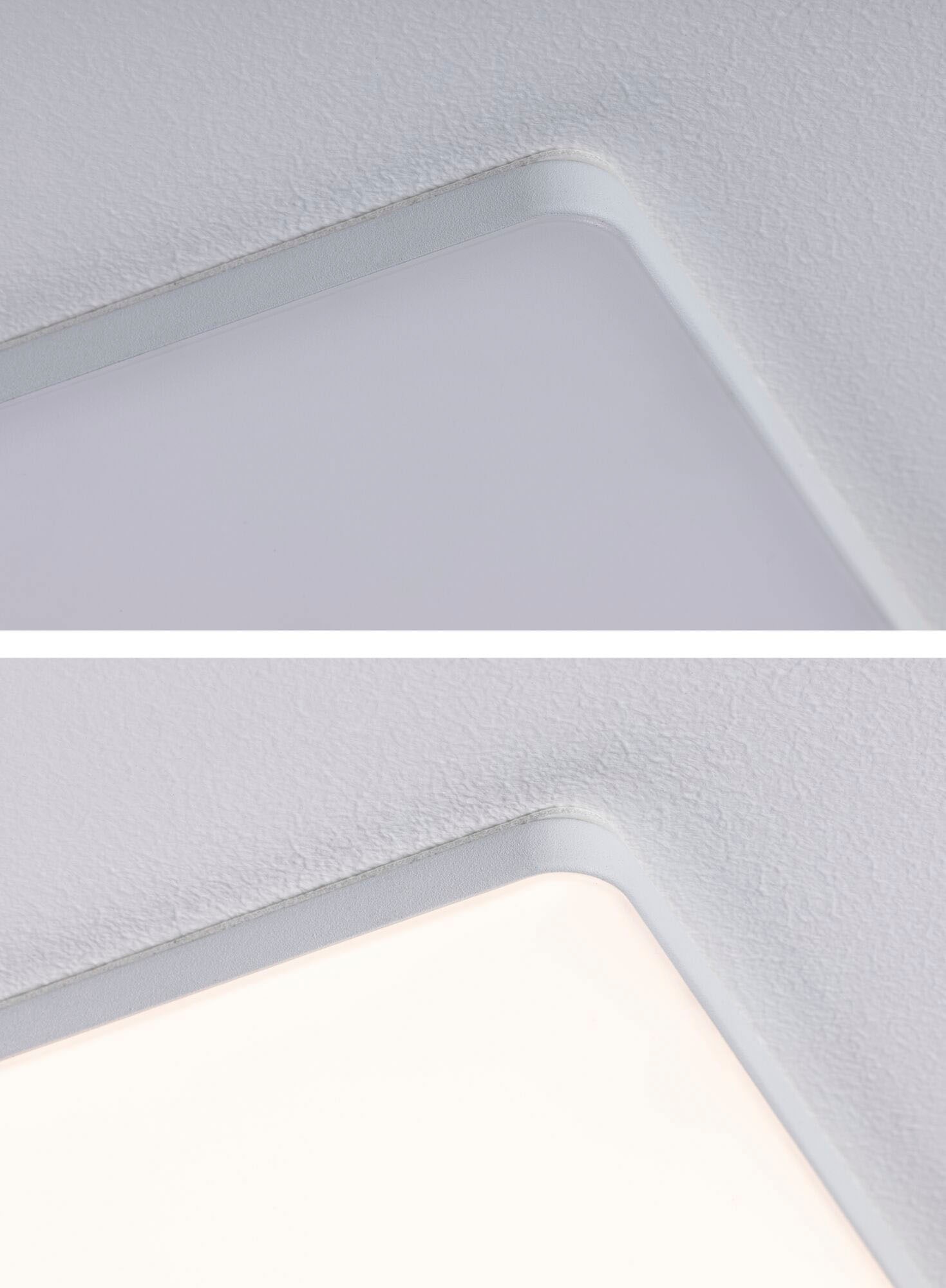 Paulmann LED Einbauleuchte »Veluna VariFit Edge IP44 eckig 90x90mm 500lm 4000K Weiß dimmbar«, 1 flammig, LED Einbaupanel IP44 eckig 90x90mm 500lm 4000K Weiß dimmbar