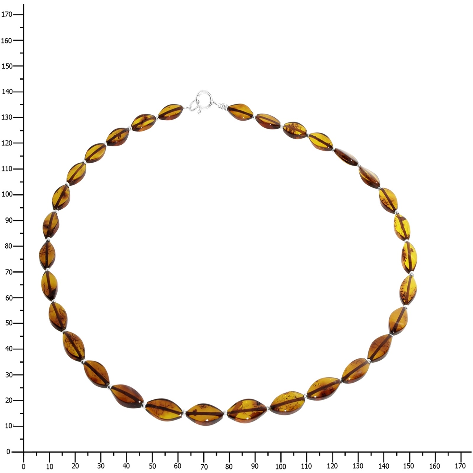 OSTSEE-SCHMUCK Kette ohne Anhänger »- Tasja - Bernstein -,«