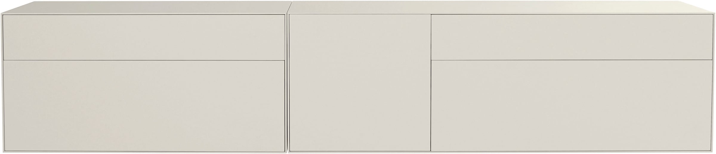 LeGer Home by Lena Gercke Lowboard »Essentials«, (2 St.), Breite: 279cm, MDF lackiert, Push-to-open-Funktion