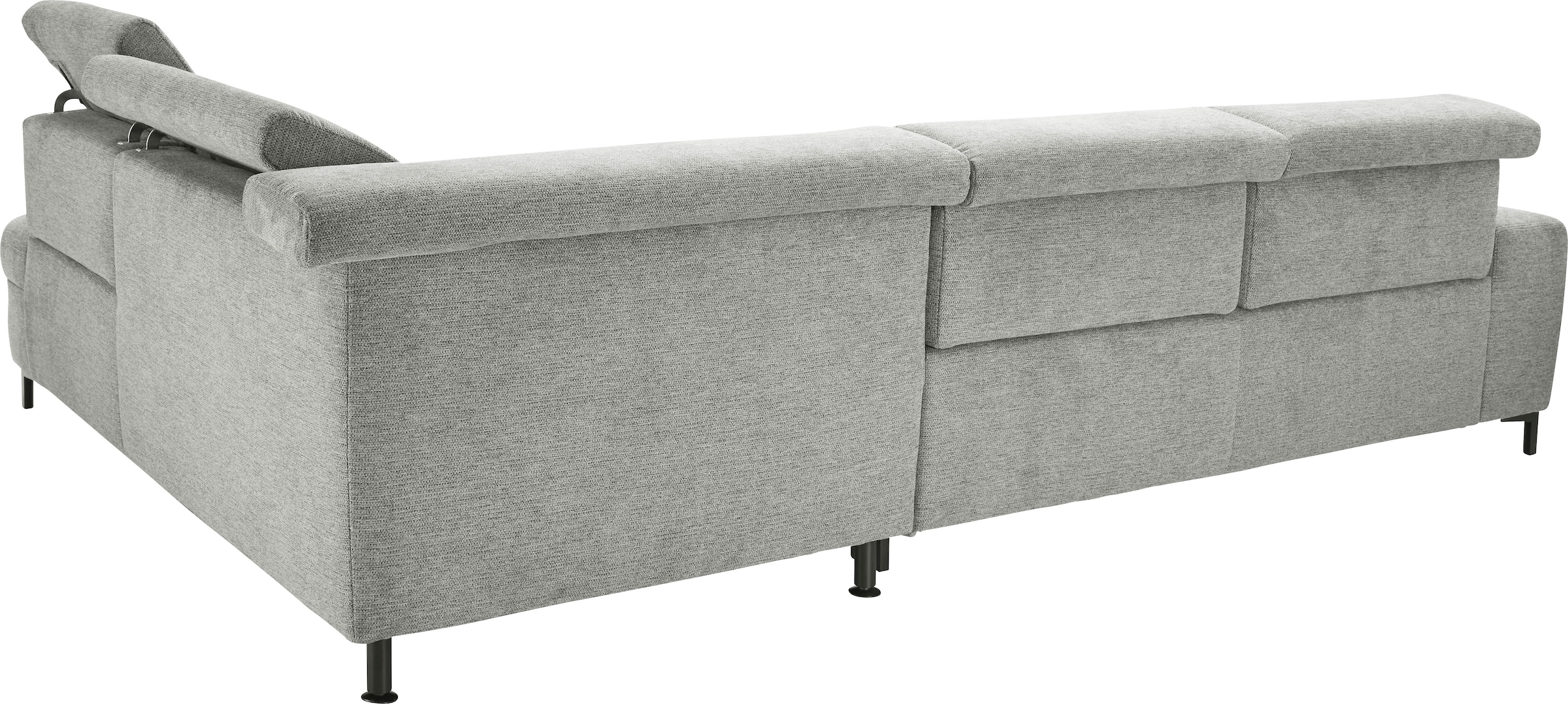 set one by Musterring Ecksofa »SO 3400 Sitzhöhe 47cm oder 49cm, Sitztiefe verstellbar, B/T 317/220 cm«, Kaltschaumpolsterung, Flachgewebe, whlw. mit Funktionen, Sitzhöhe 49