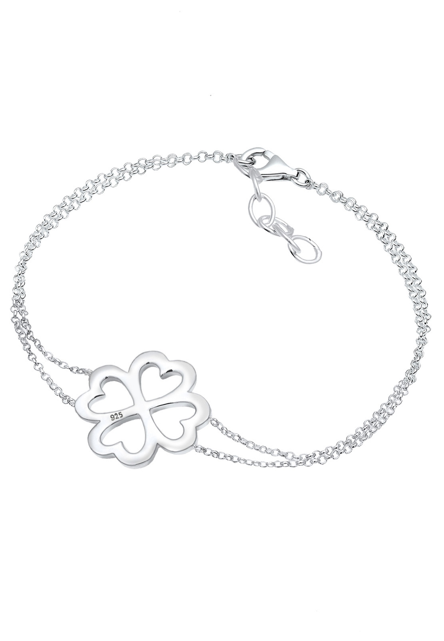 Elli Armkette »Armband Kleeblatt Glücksbringer Luck 925 Silber«