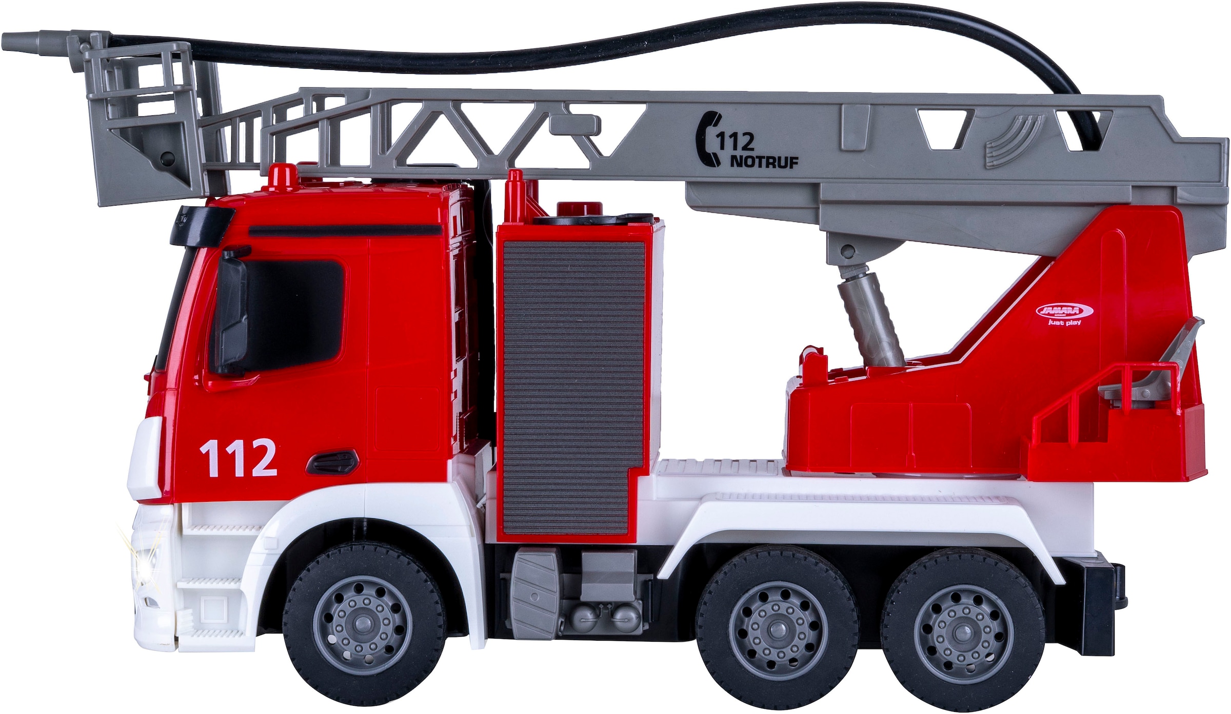 Jamara RC-LKW »Feuerwehr Drehleiter Mercedes -Benz Antos 2,4GHz« mit Spritzfunktion; LED-Licht; Maßstab 1:26