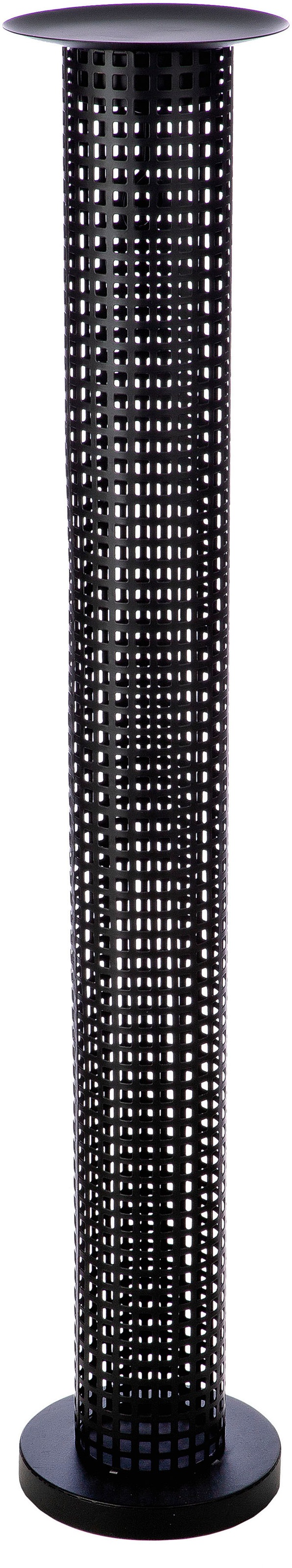 Casablanca by Gilde Standkerzenhalter »Stumpenkerzenhalter Retino, Ø ca. 14,5 cm«, (1 St.), mit abnehmbarem Teller und Haken für z.B. Lichterkette