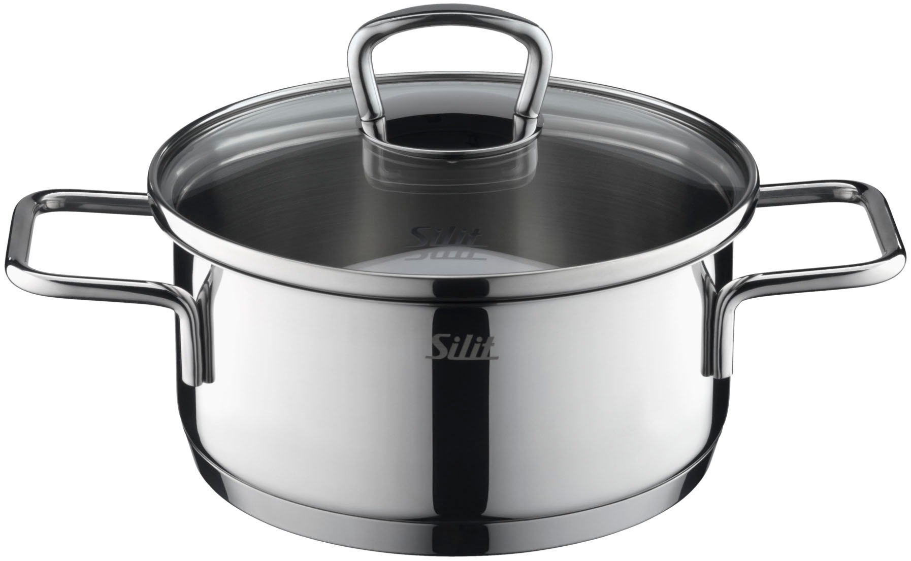Silit Topf-Set »Alicante«, 10-teilig, Kochtopfset Induktion mit Glasdeckel, Cromargan® Edelstahl Rostfrei 18/10, für alle Herdarten geeignet