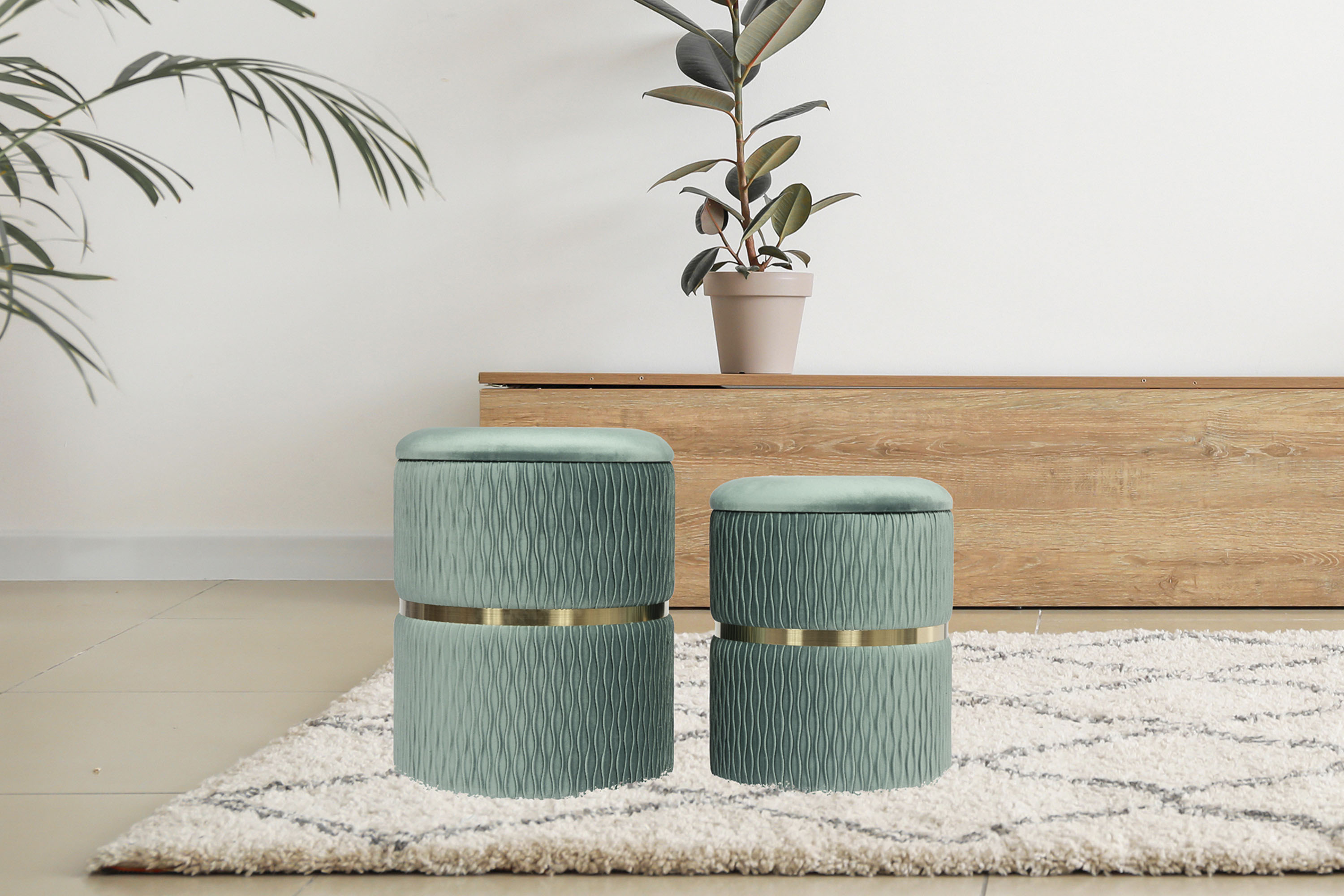 Sitzhocker »Milas«, (Set)