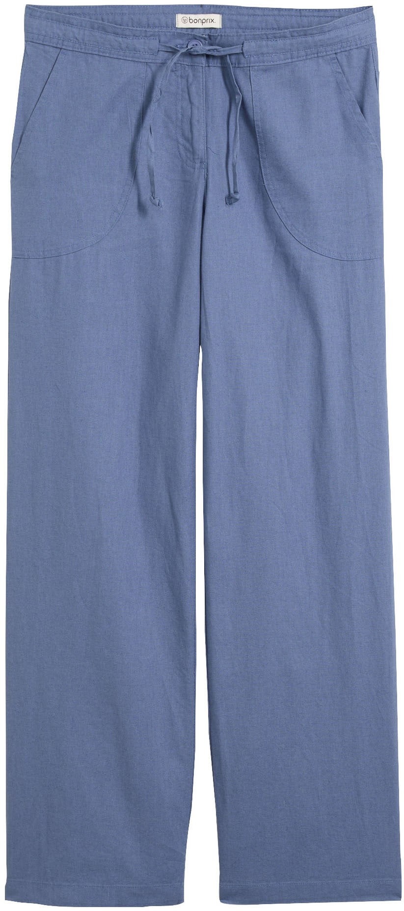 bonprix Leinenhose  Loose Fit, mit Kordelzugbund, mit Eingrifftaschen, mit Gesäßtaschen