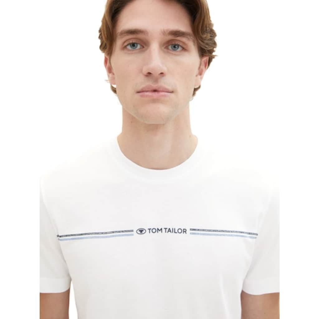 TOM TAILOR T-Shirt, mit Logofrontprint