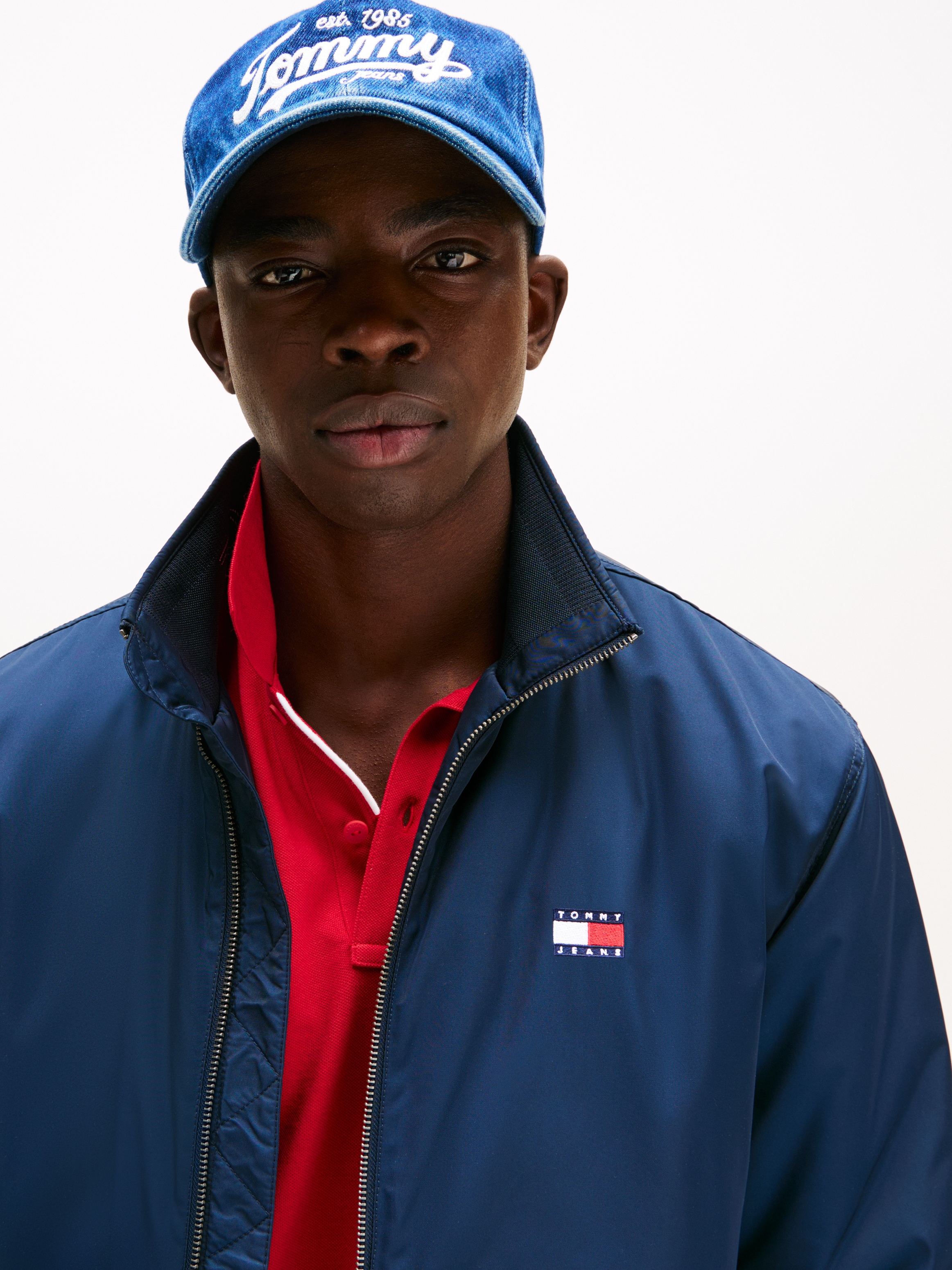 Tommy Jeans Blouson »TJM ESSENTIAL PADDED JACKET EXT« Freizeitjacke, Übergangsjacke glänzend, Stretchbündchen, Stehkragen