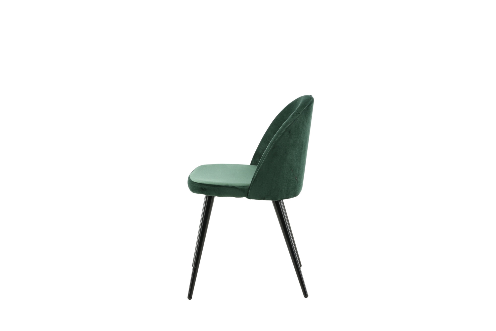 Venture Home Esszimmerstuhl »Velvet, 2er-Set Esszimmerstühle mit Samtbezug, 150 kg belastbar« () 2 Stk.Polsterstuhl, weicher Bezug, Metallbeine, abgerundet