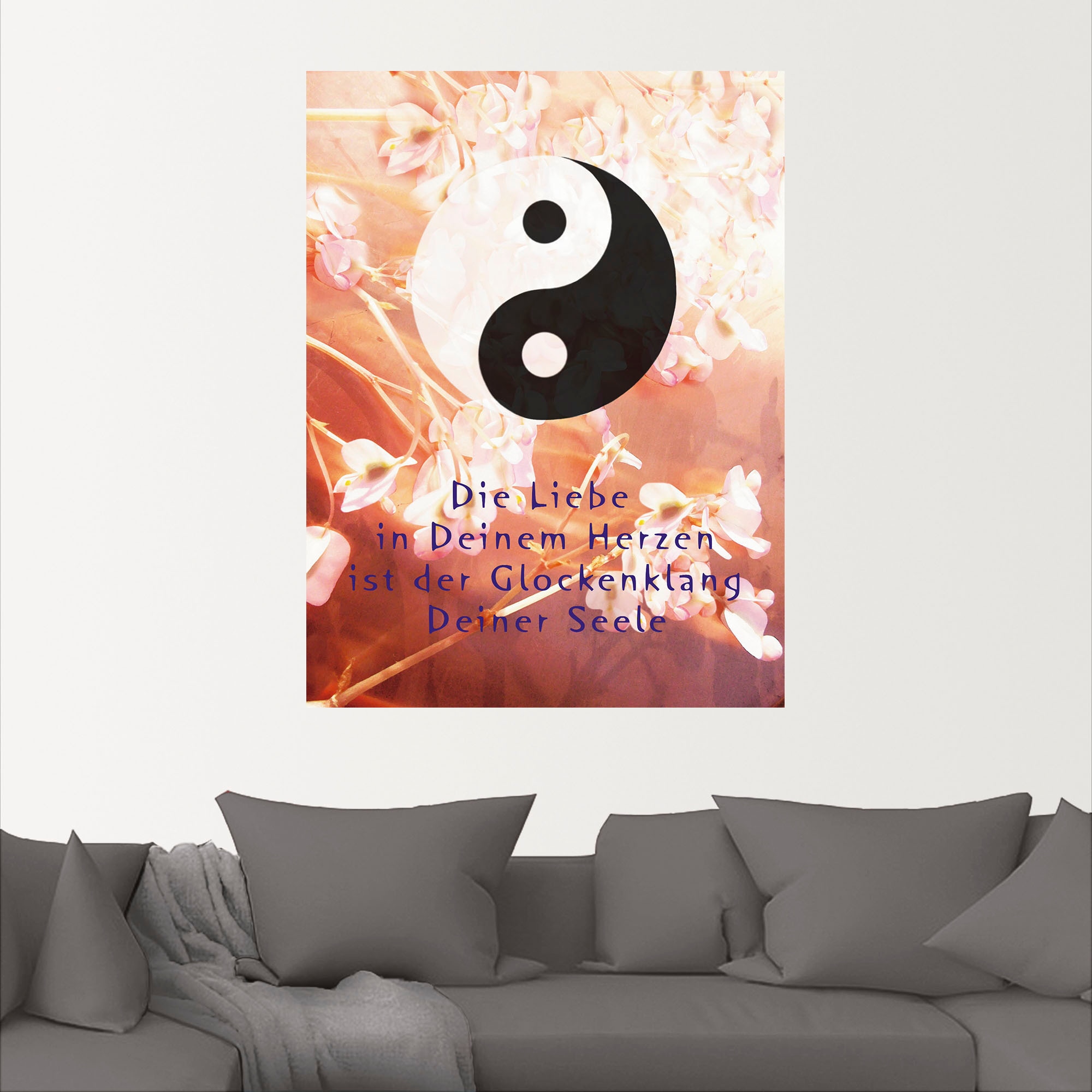 Artland Wandbild »Yin Yang Glockenklang«, Spirituelle Bilder, (1 St.), als  Alubild, Leinwandbild, Wandaufkleber oder Poster in versch. Größen auf  Raten bestellen